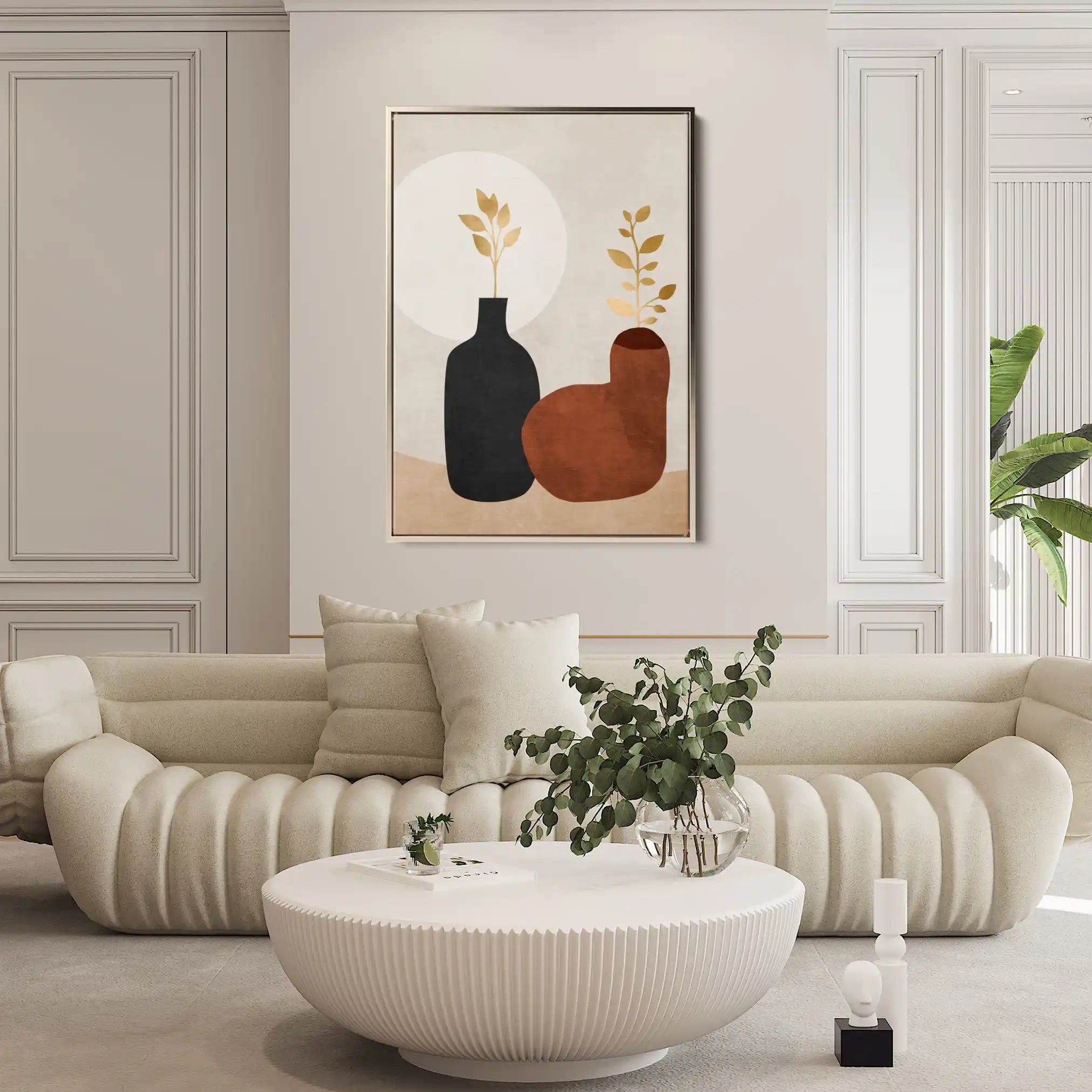 Boho 084 Canvas Art 60 x 40 cm / Black