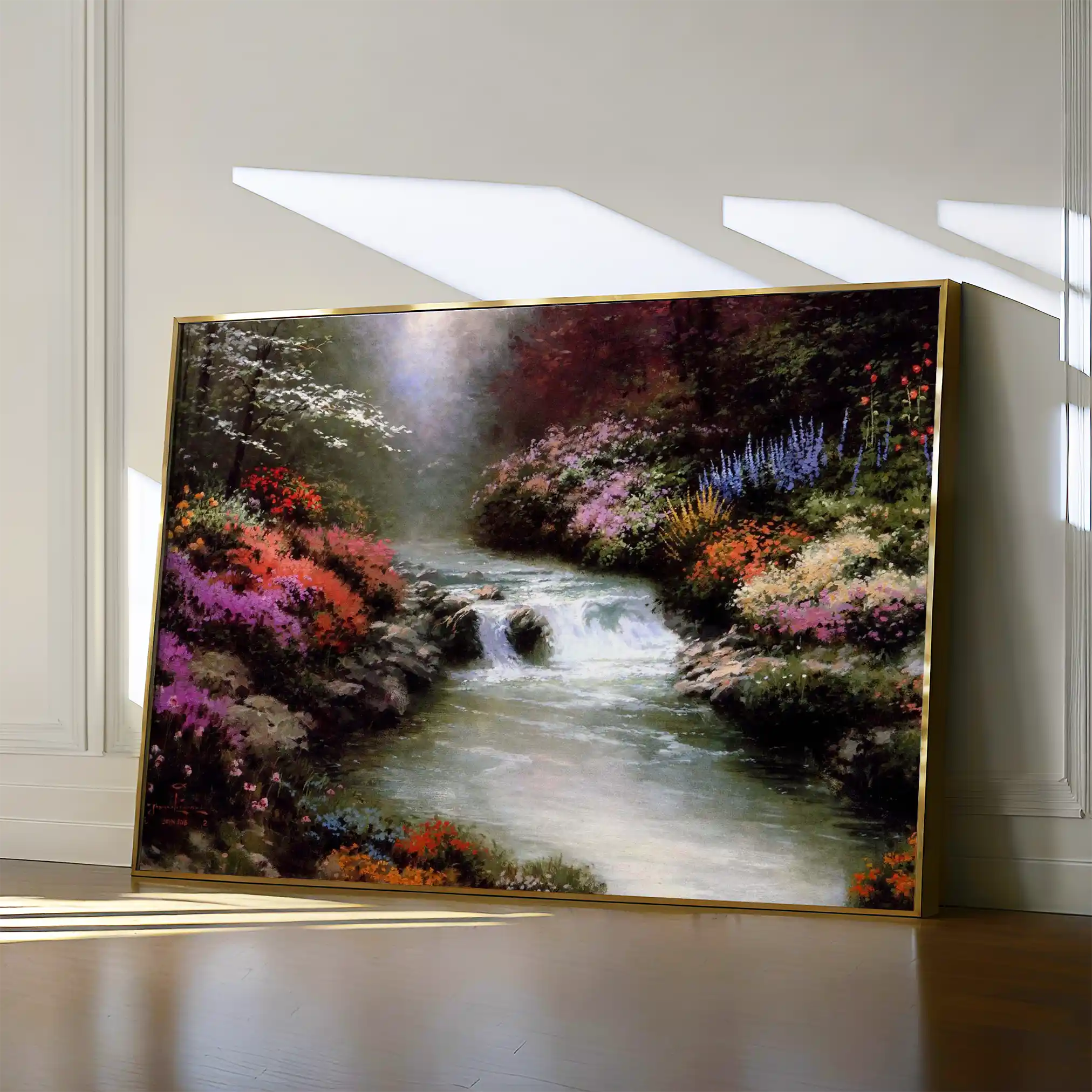 Landscape 084 Canvas Art 60 x 40 cm / Black