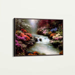 Landscape 084 Canvas Art 60 x 40 cm / Black