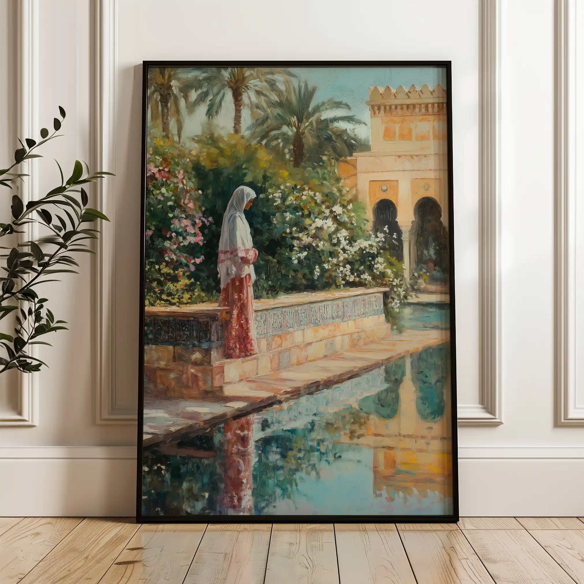 Orientalist 085 Canvas Art 60 x 40 cm / Black