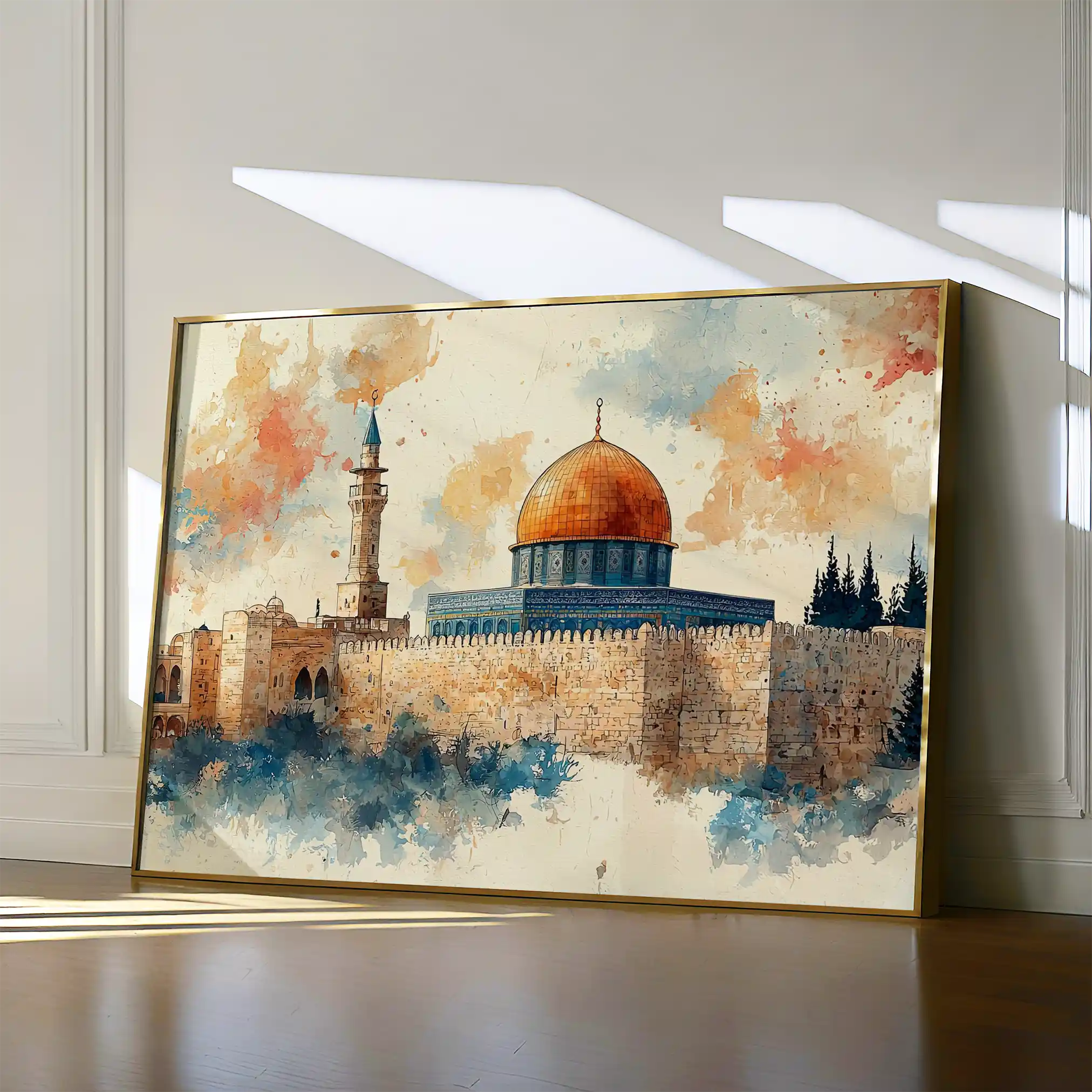 Palestine 085 Canvas Art 60 x 40 cm / Black