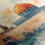 Palestine 085 Canvas Art 60 x 40 cm / Black