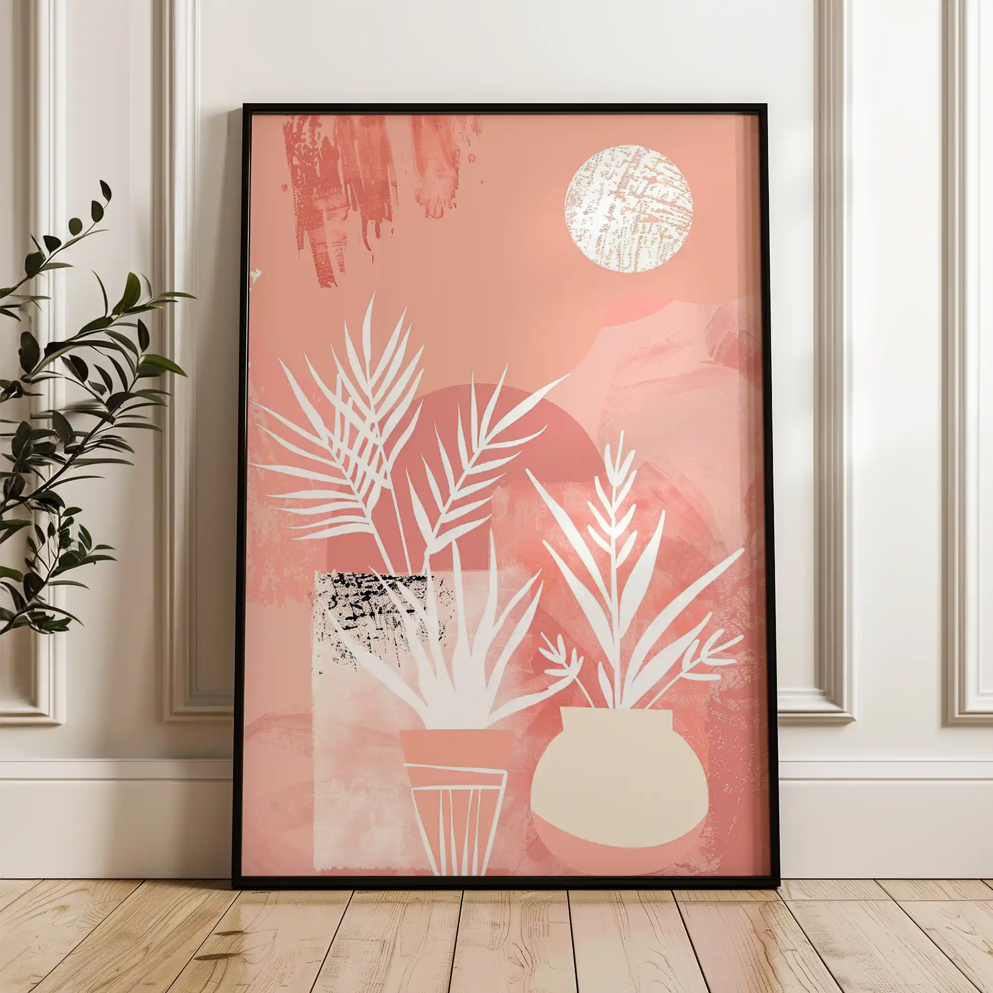 Boho 086 Canvas Art 60 x 40 cm / Black