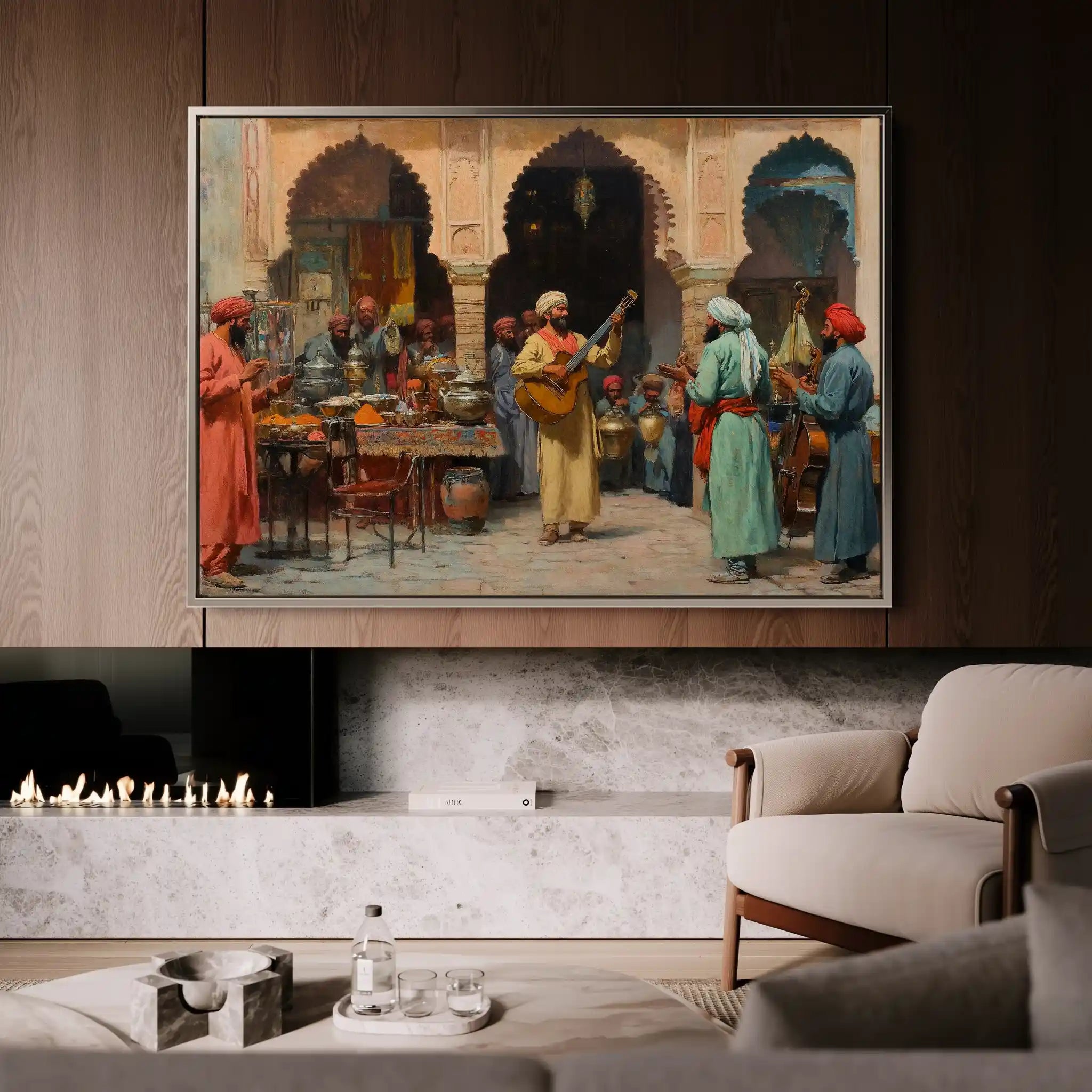 Orientalist 086 Canvas Art 60 x 40 cm / Black