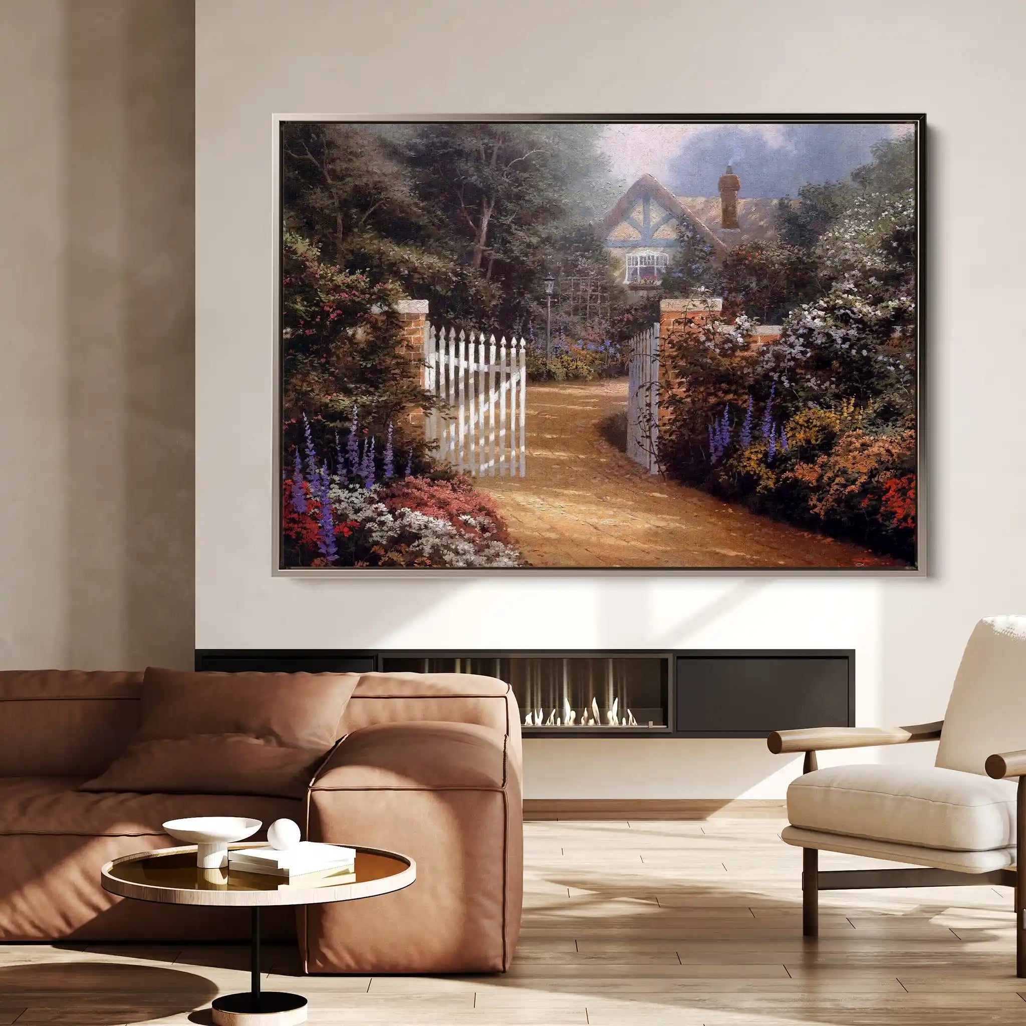 Landscape 087 Canvas Art 60 x 40 cm / Black