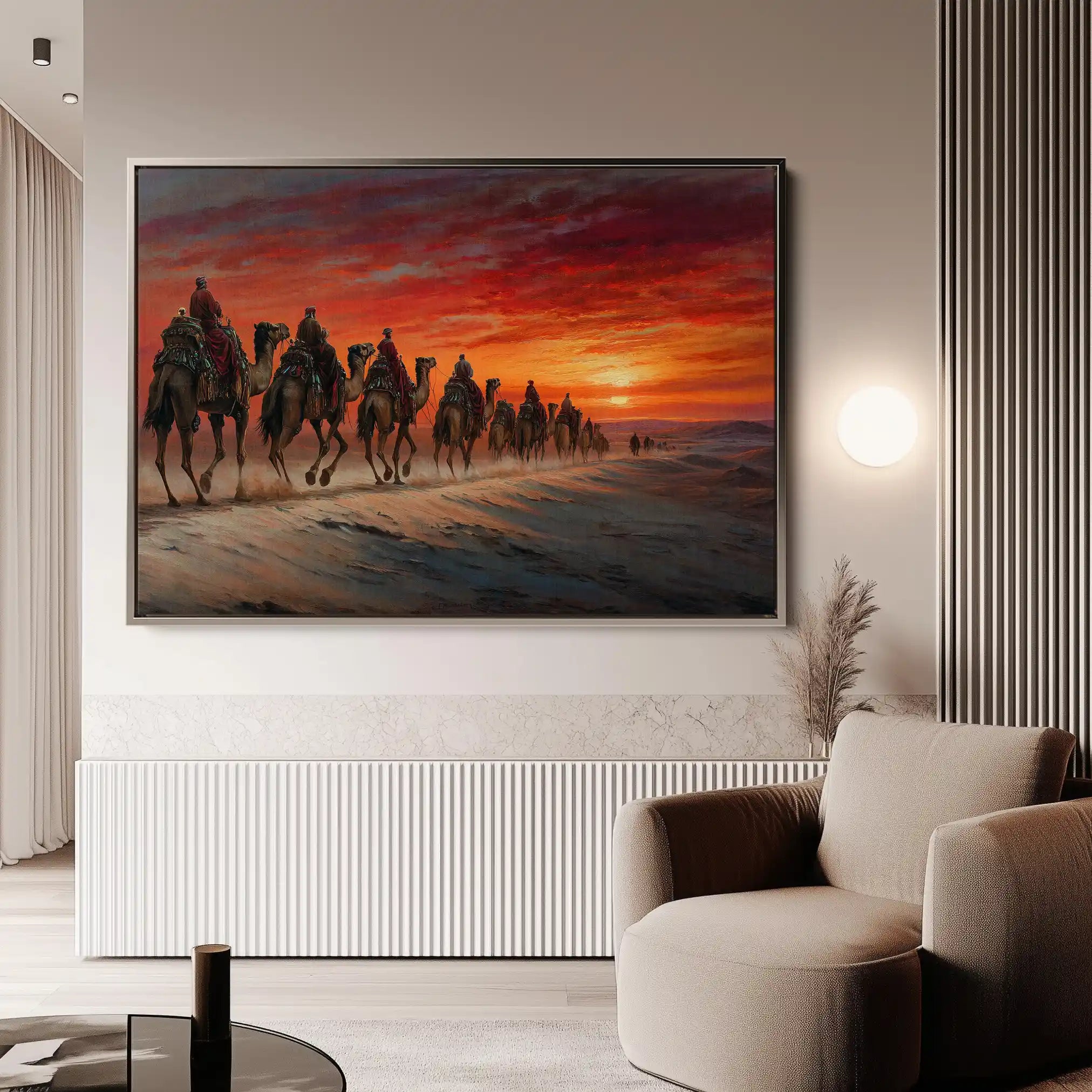 Orientalist 087 Canvas Art 60 x 40 cm / Black