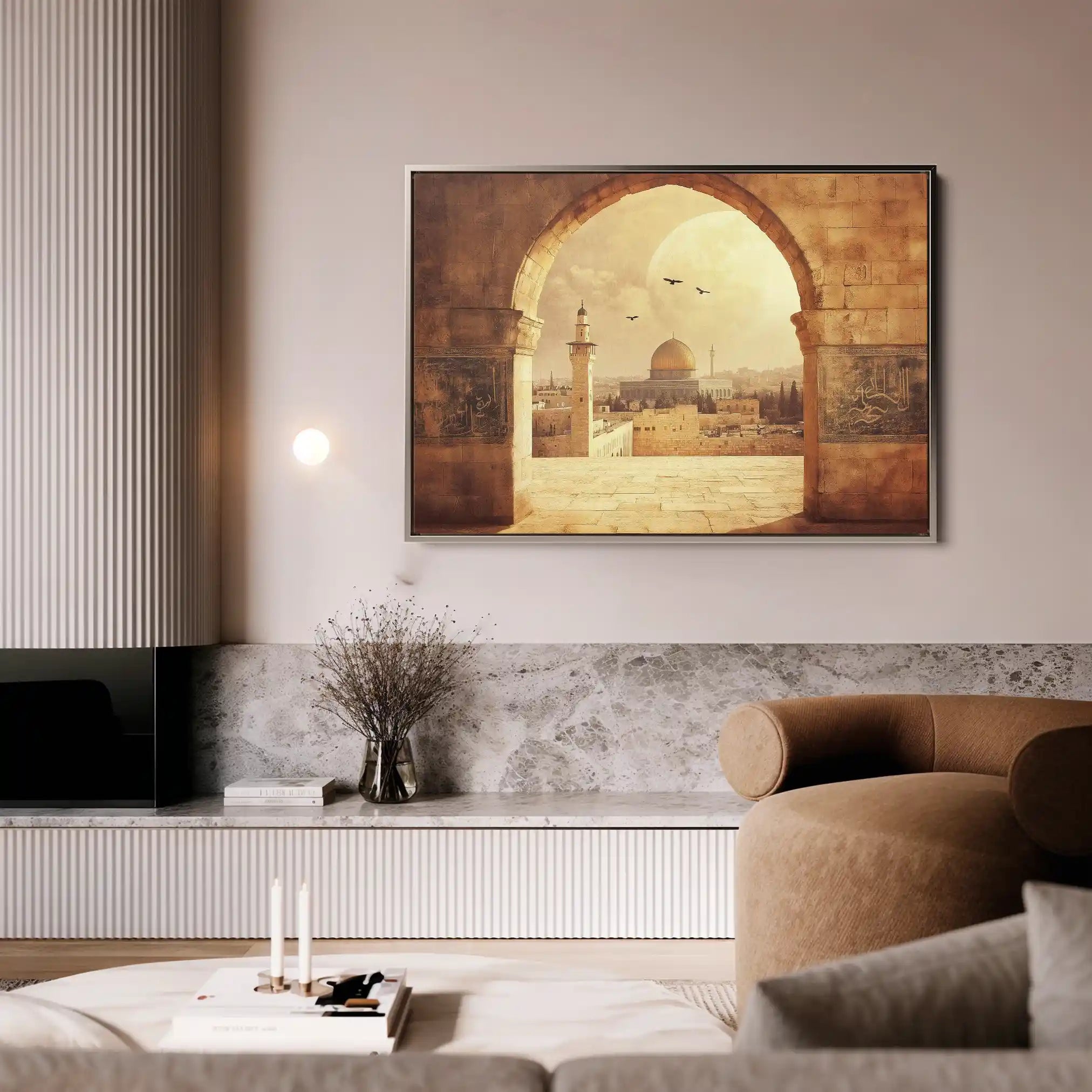 Palestine 088 Canvas Art 60 x 40 cm / Black