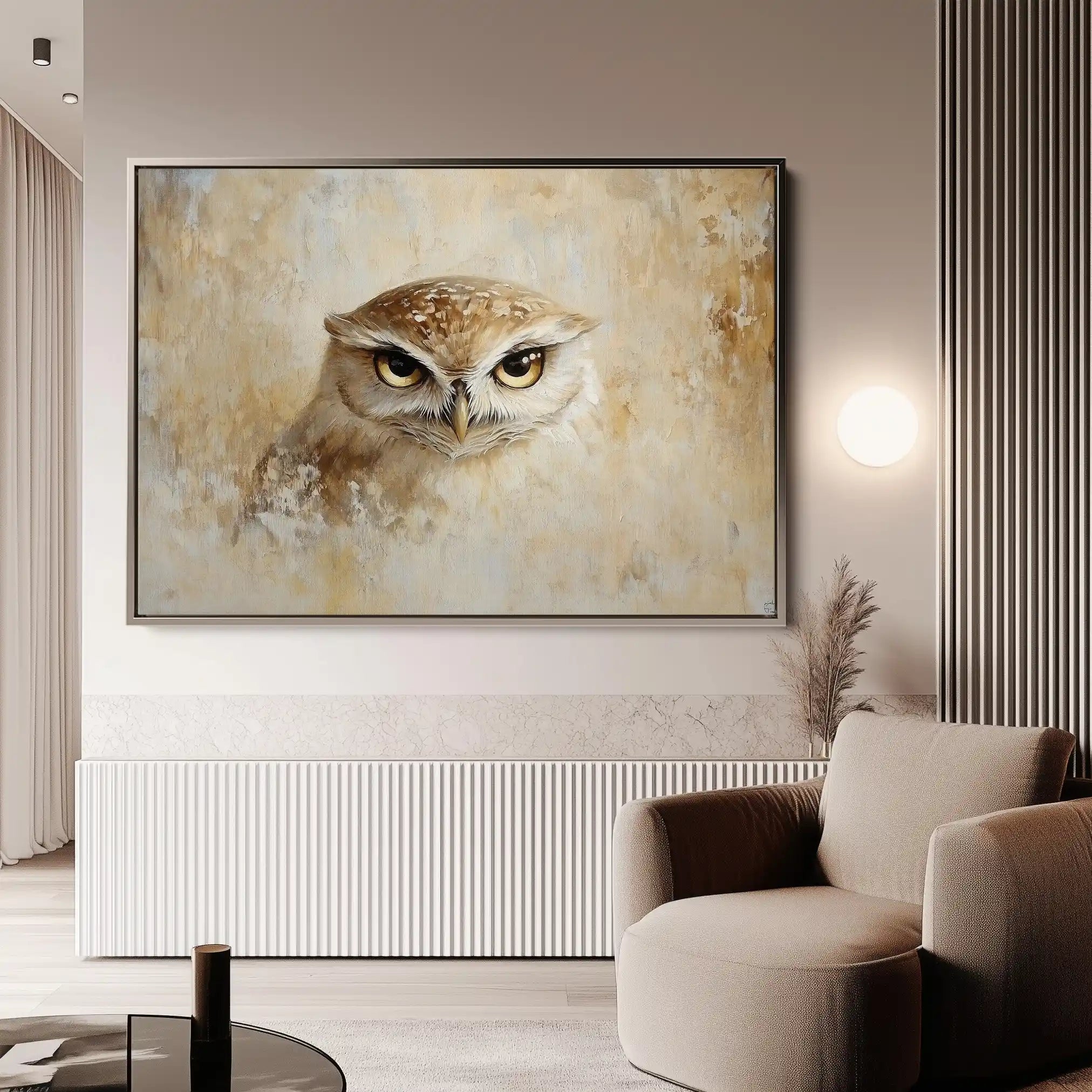 Animals 089 Canvas Art 60 x 40 cm / Black