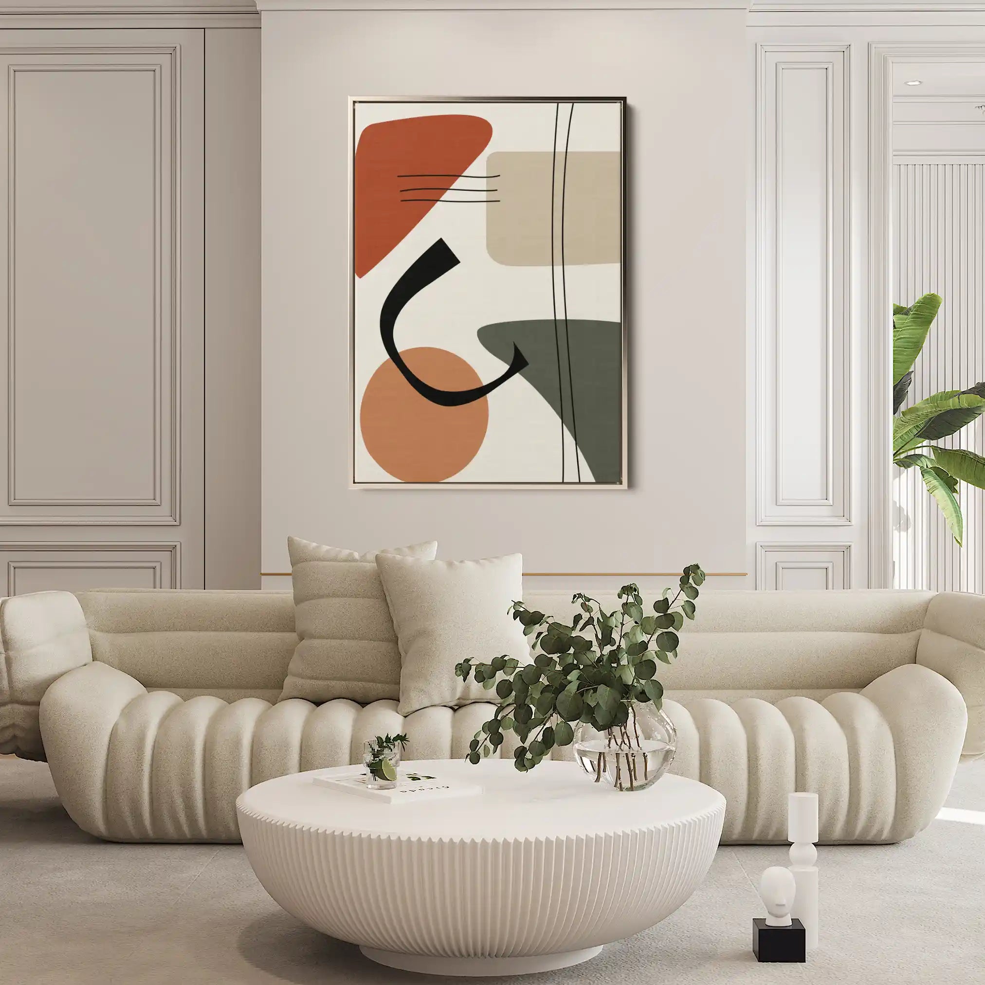 Boho 089 Canvas Art 60 x 40 cm / Black