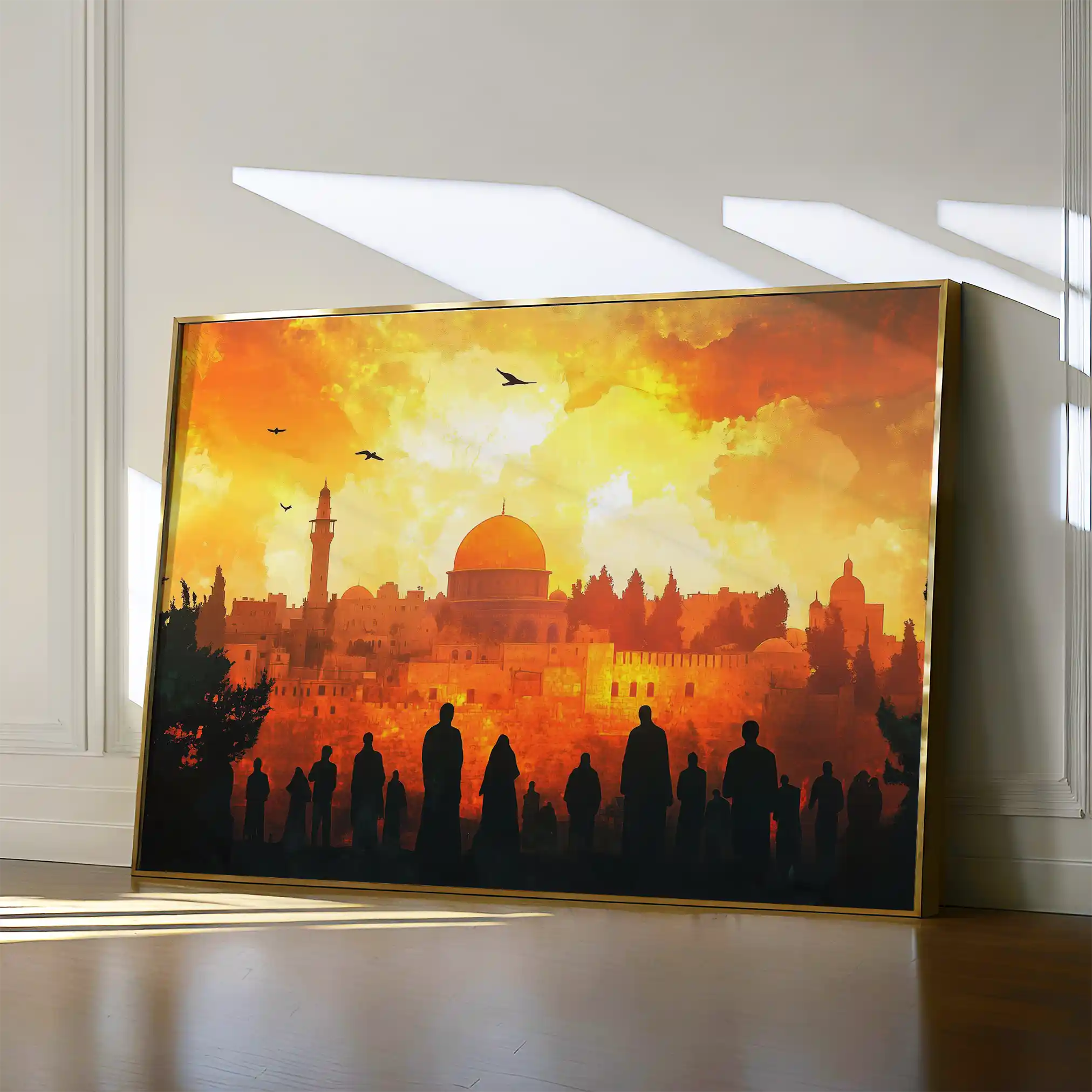 Palestine 089 Canvas Art 60 x 40 cm / Black