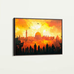 Palestine 089 Canvas Art 60 x 40 cm / Black