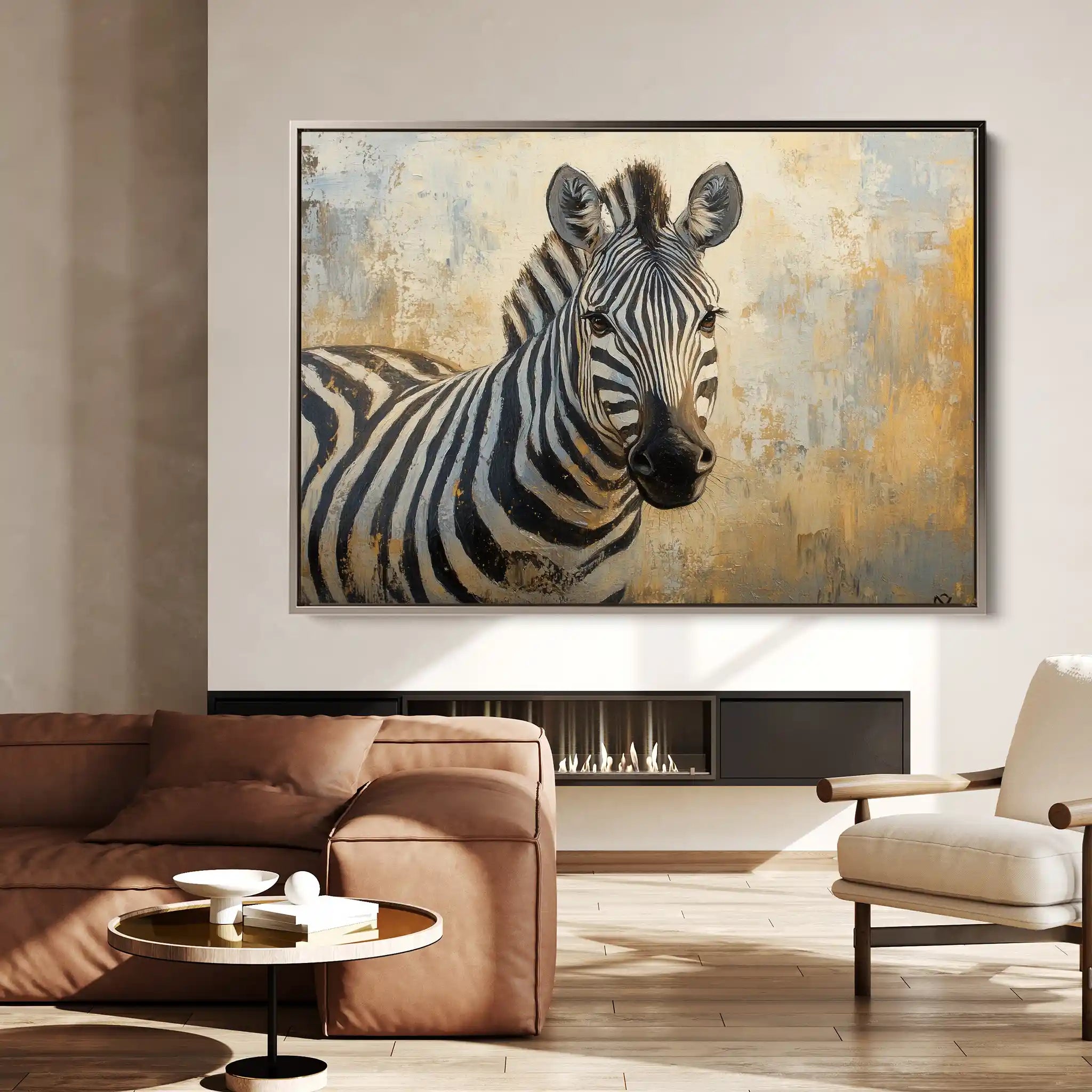 Animals 090 Canvas Art 60 x 40 cm / Black