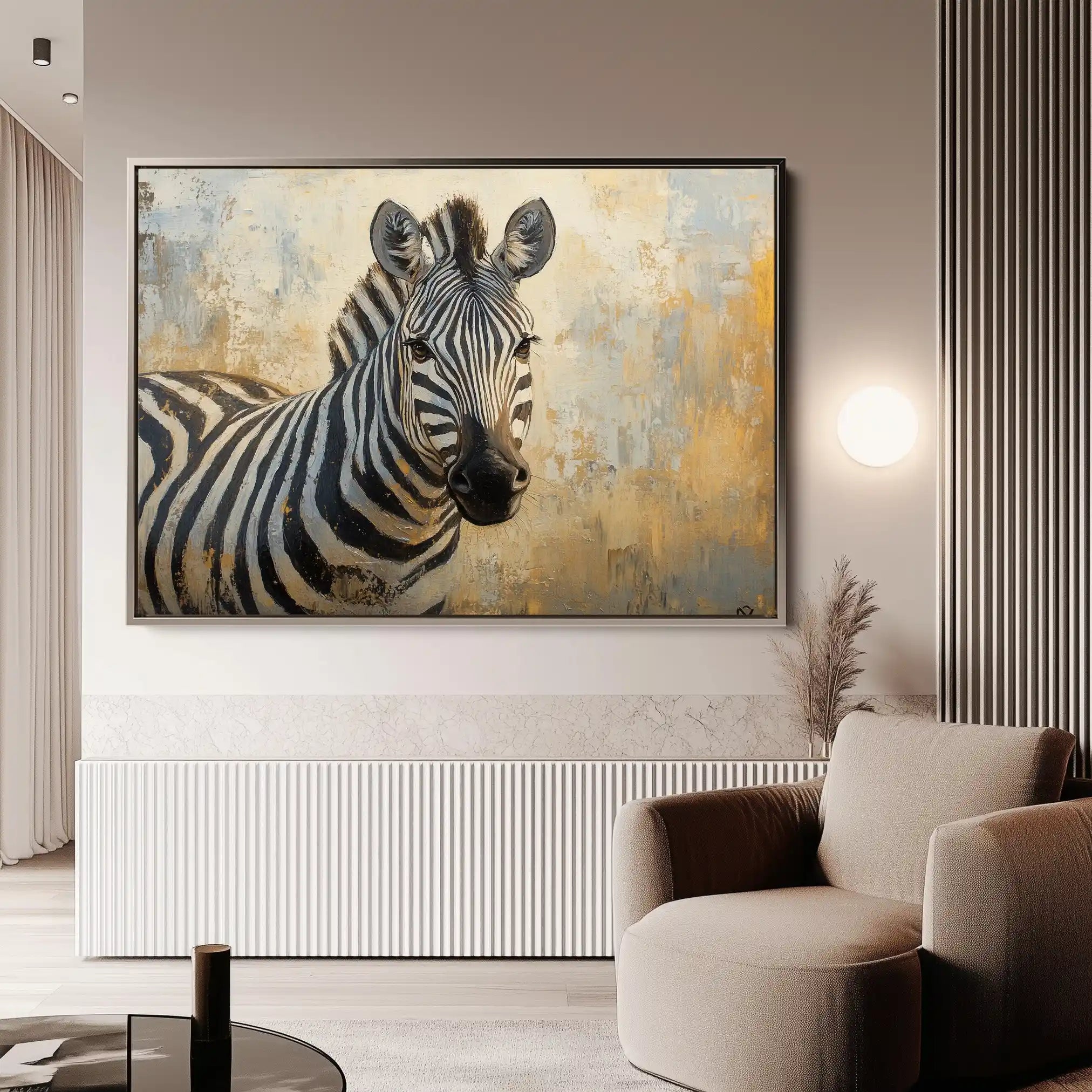 Animals 090 Canvas Art 60 x 40 cm / Black
