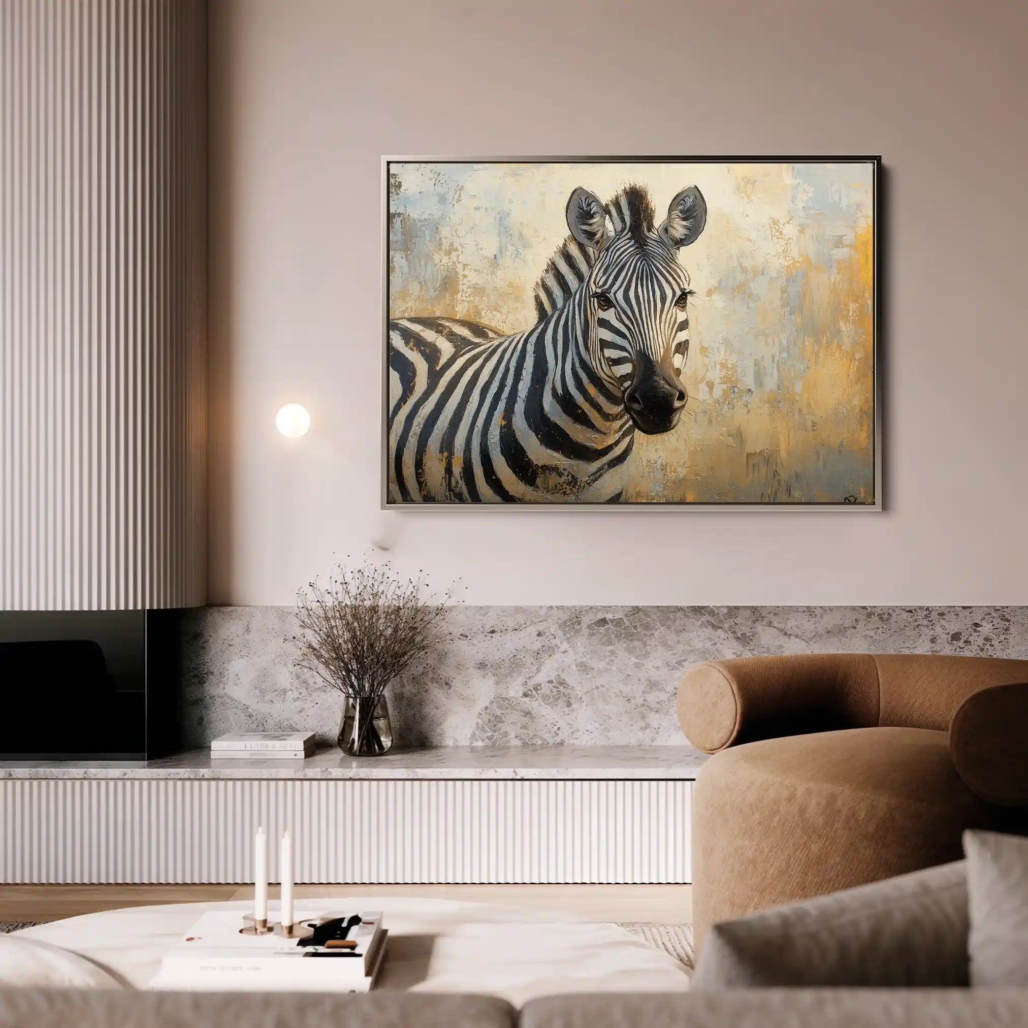 Animals 090 Canvas Art 60 x 40 cm / Black