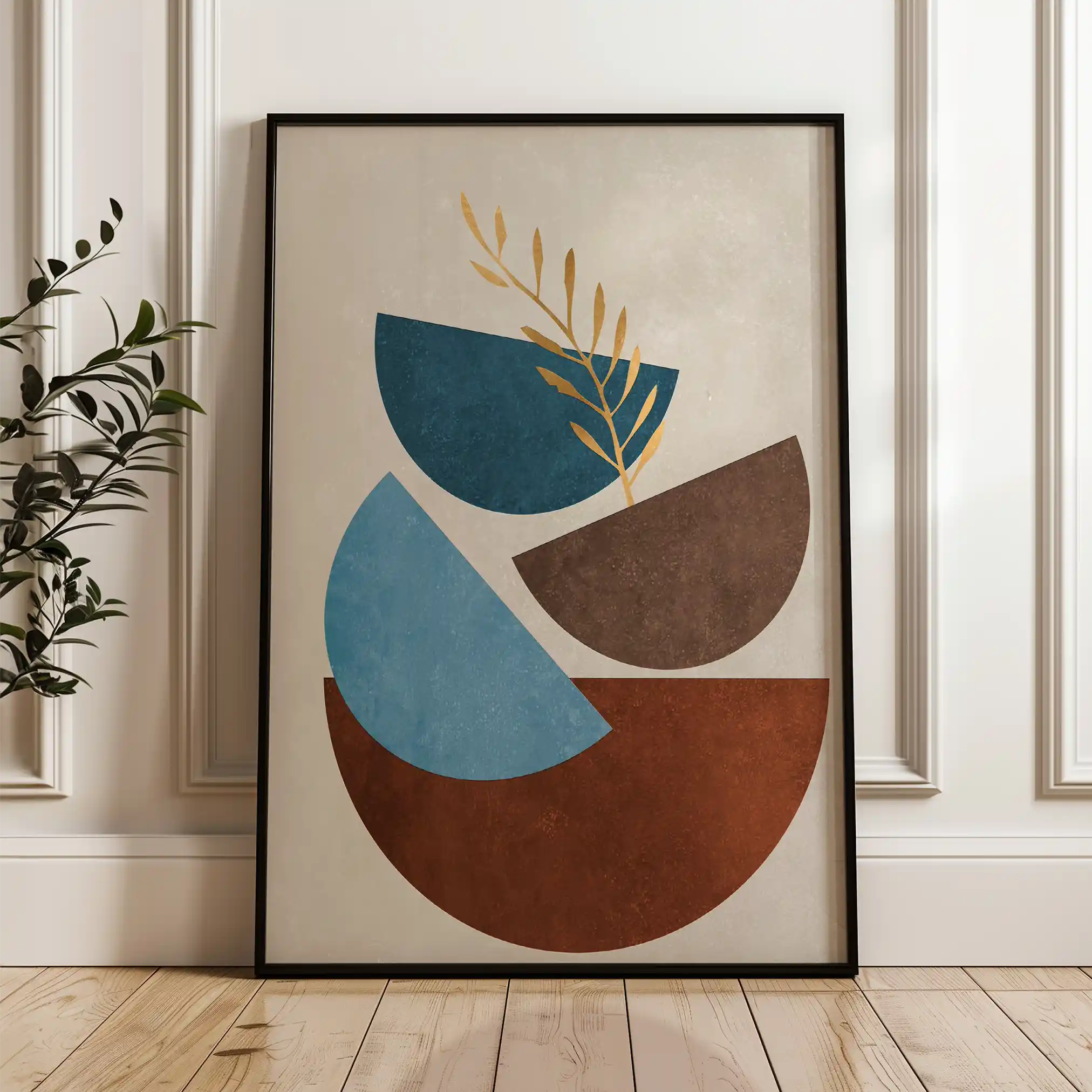 Boho 090 Canvas Art 60 x 40 cm / Black