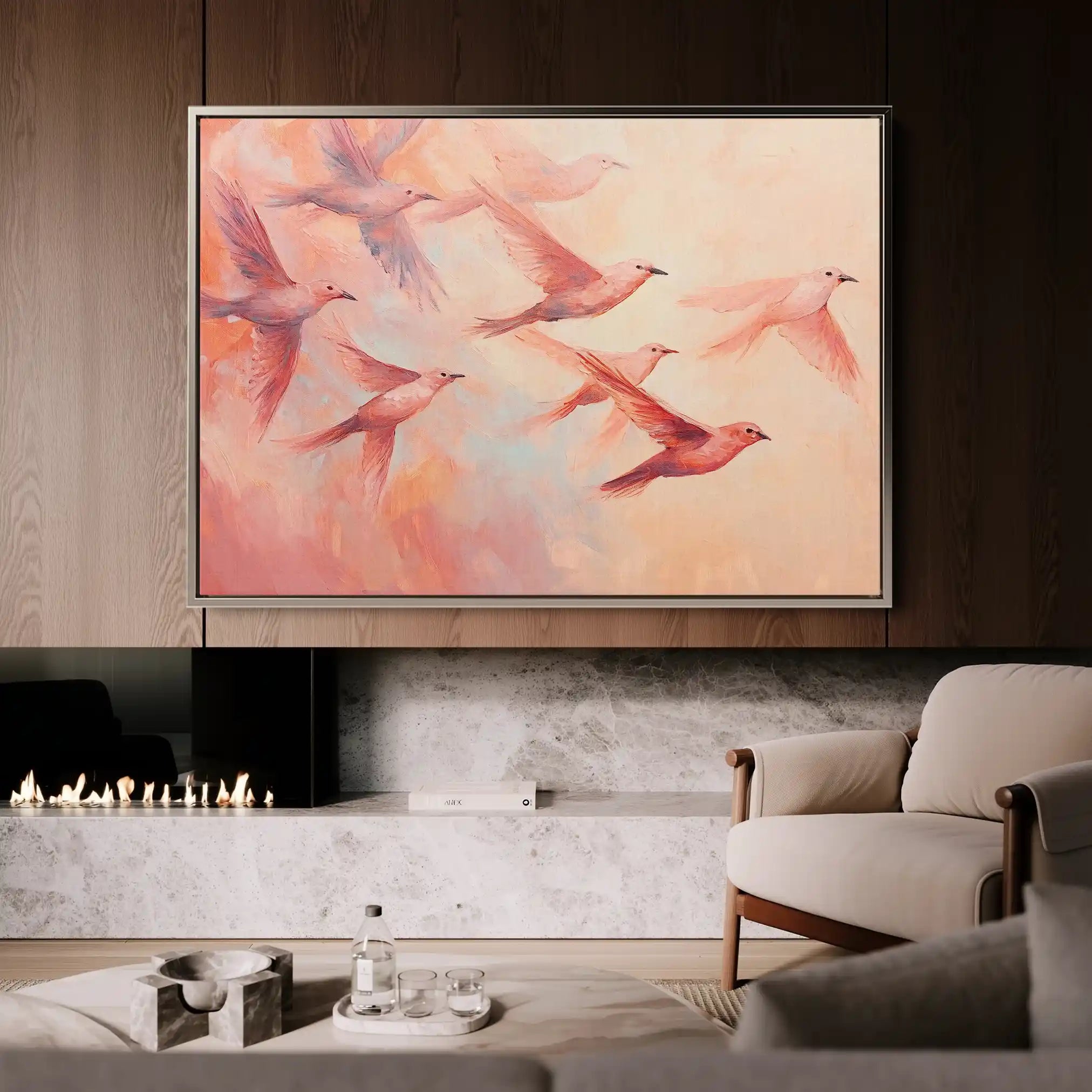 Animals 091 Canvas Art 60 x 40 cm / Black