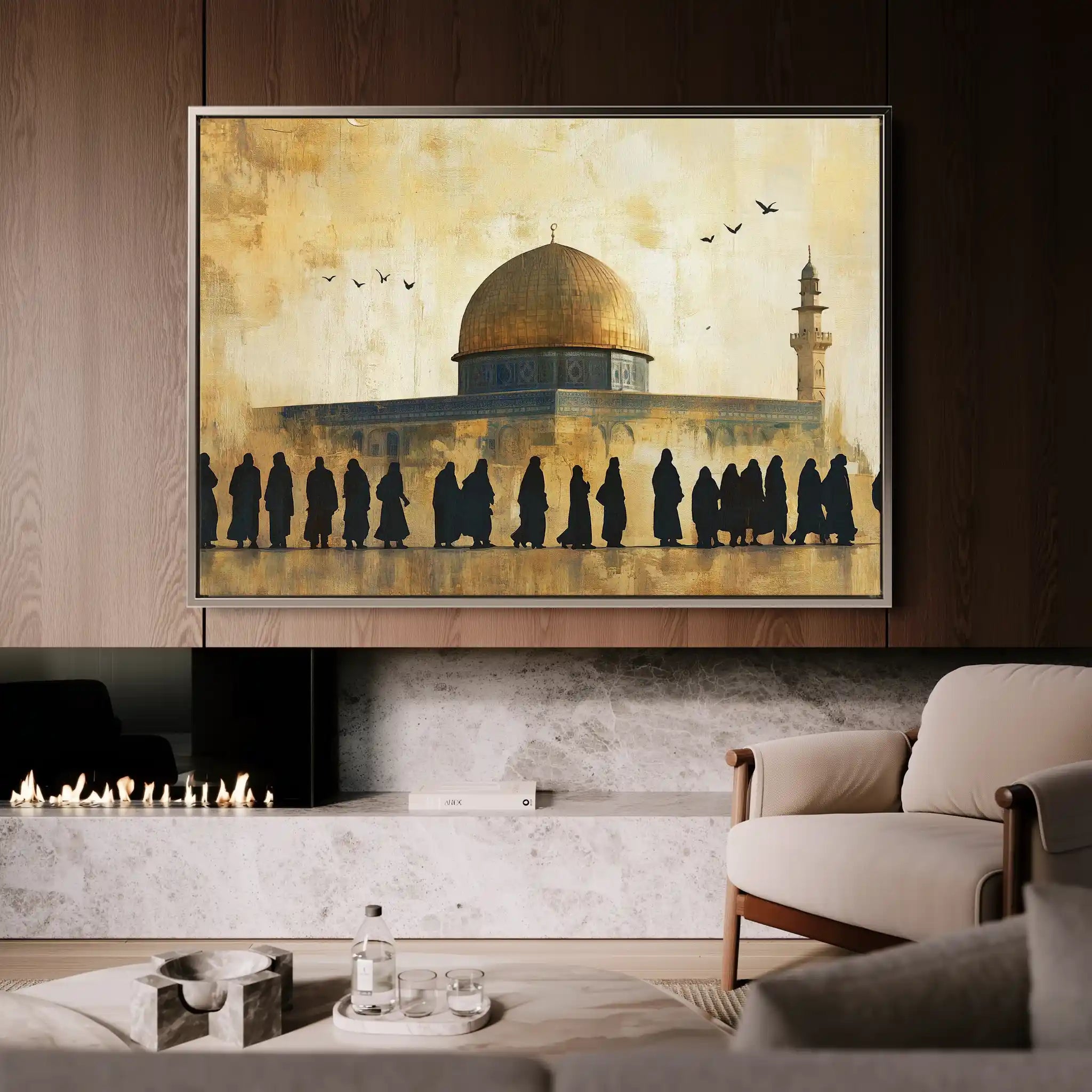 Palestine 091 Canvas Art 60 x 40 cm / Black