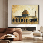 Palestine 091 Canvas Art 60 x 40 cm / Black