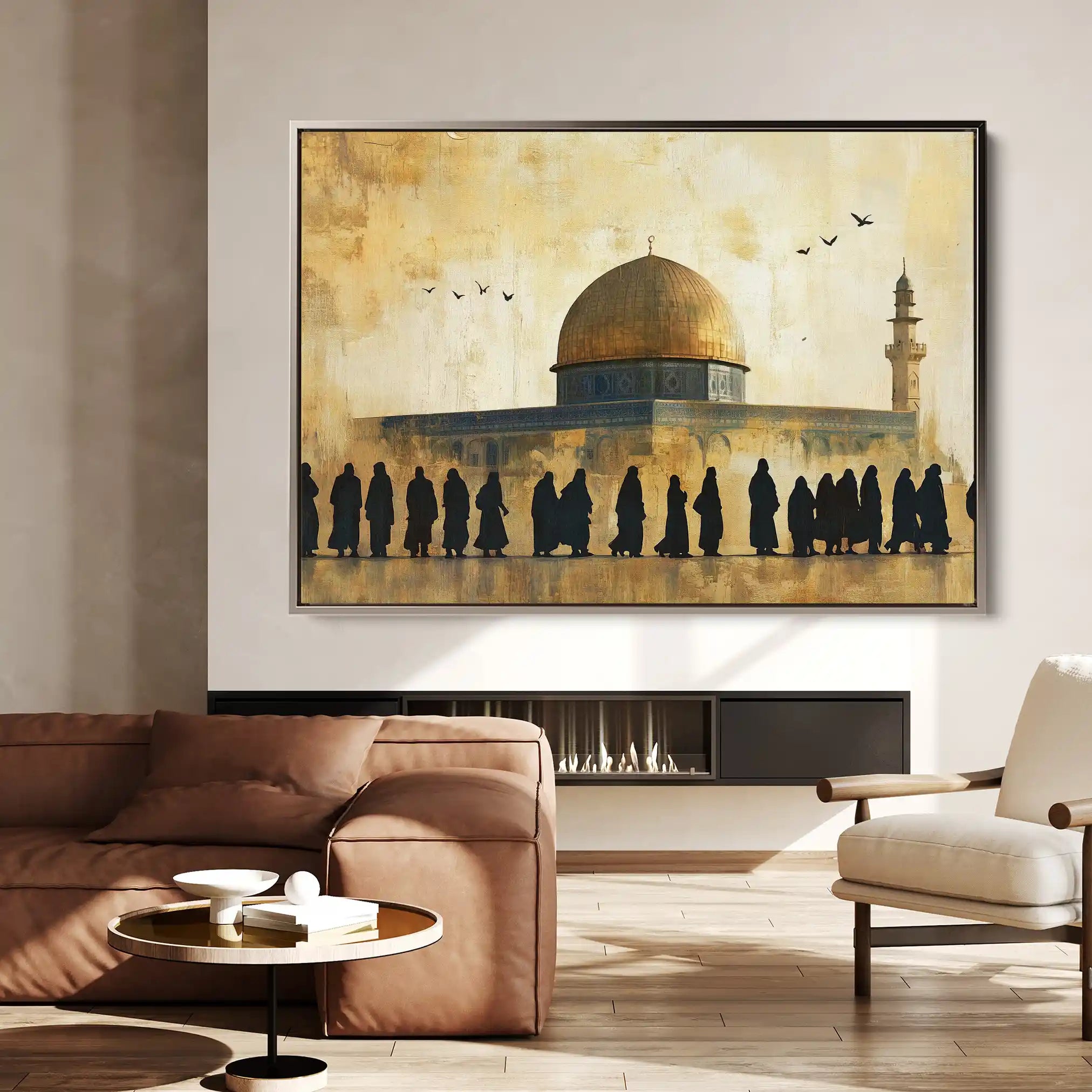 Palestine 091 Canvas Art 60 x 40 cm / Black