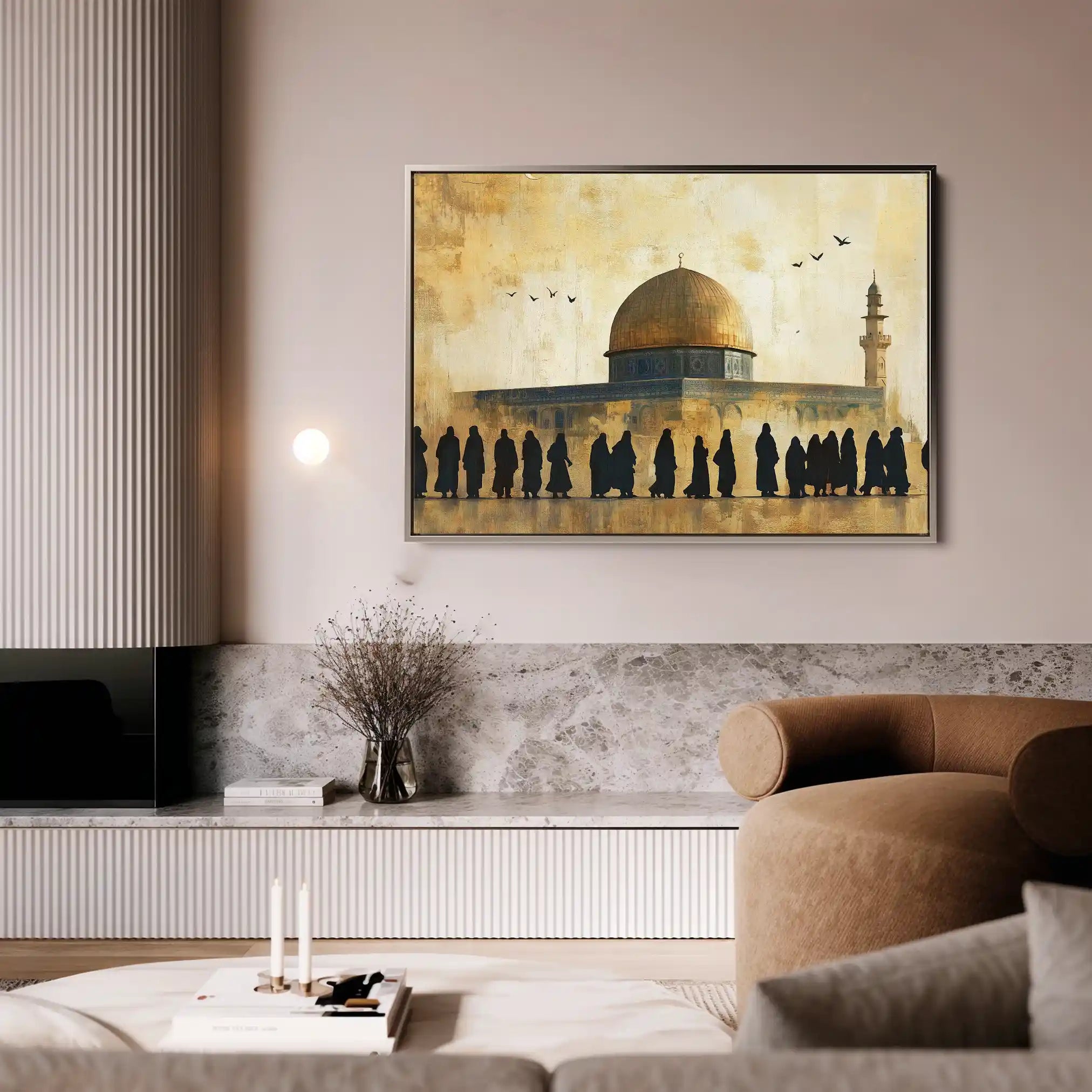 Palestine 091 Canvas Art 60 x 40 cm / Black