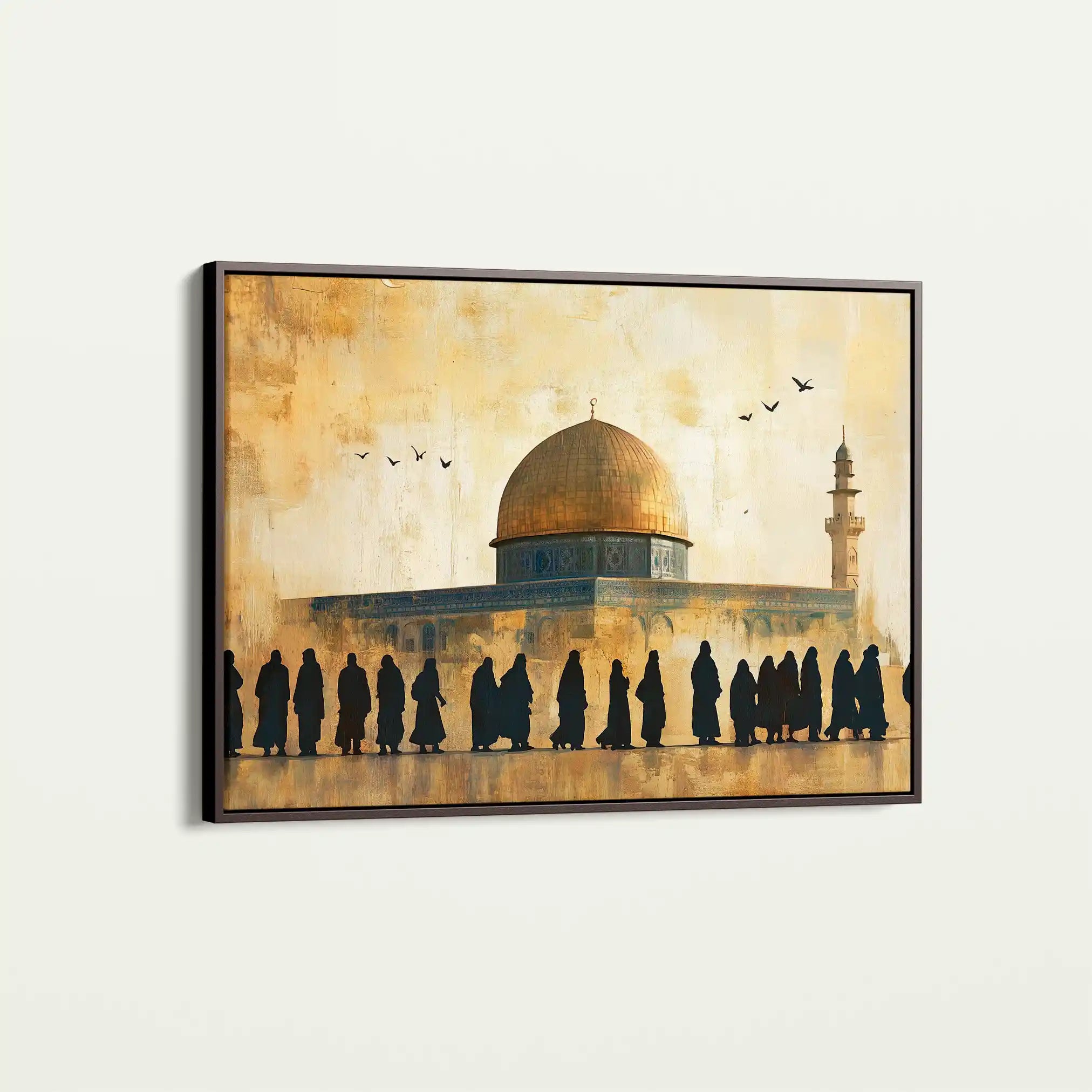Palestine 091 Canvas Art 60 x 40 cm / Black