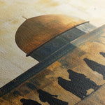 Palestine 091 Canvas Art 60 x 40 cm / Black