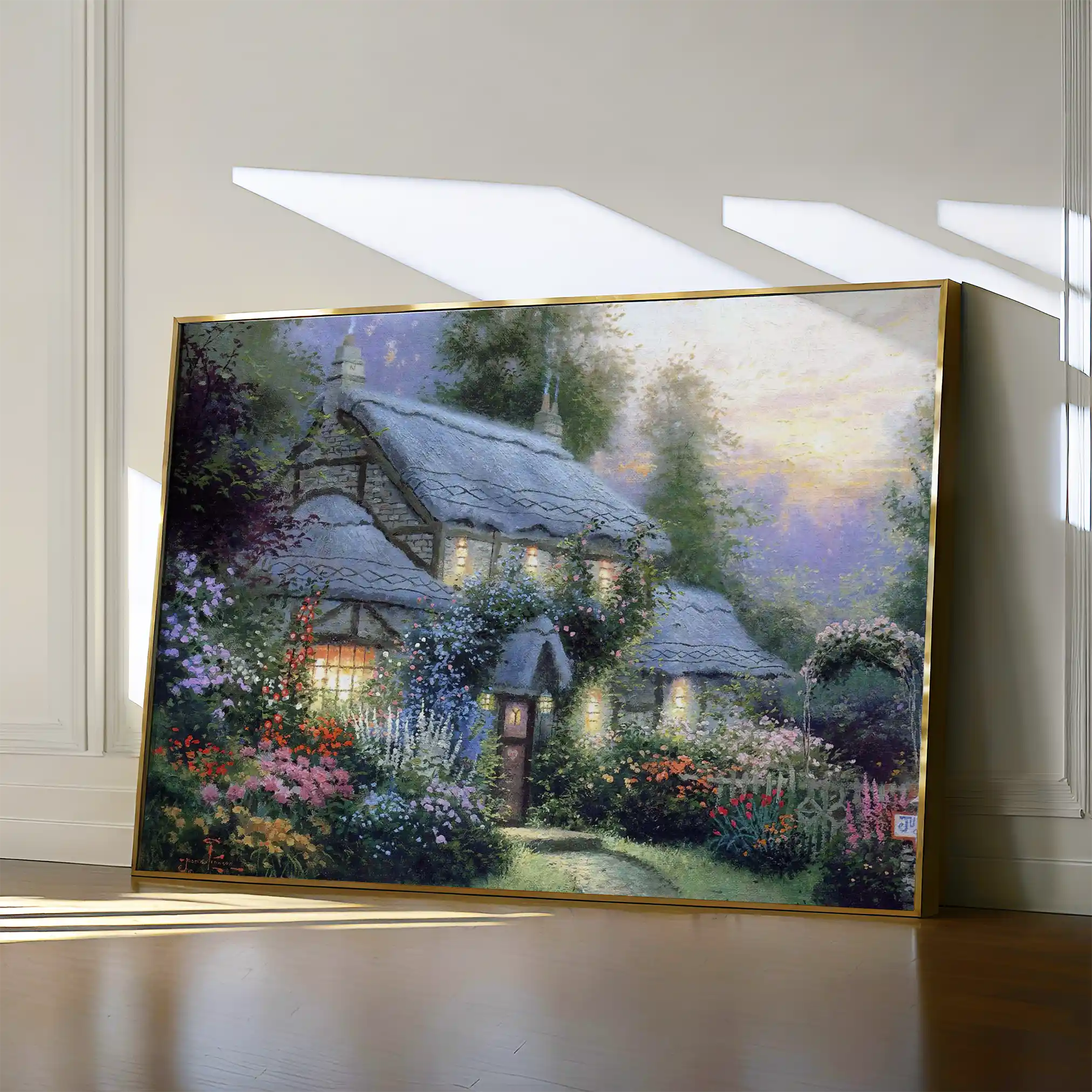 Landscape 093 Canvas Art 60 x 40 cm / Black