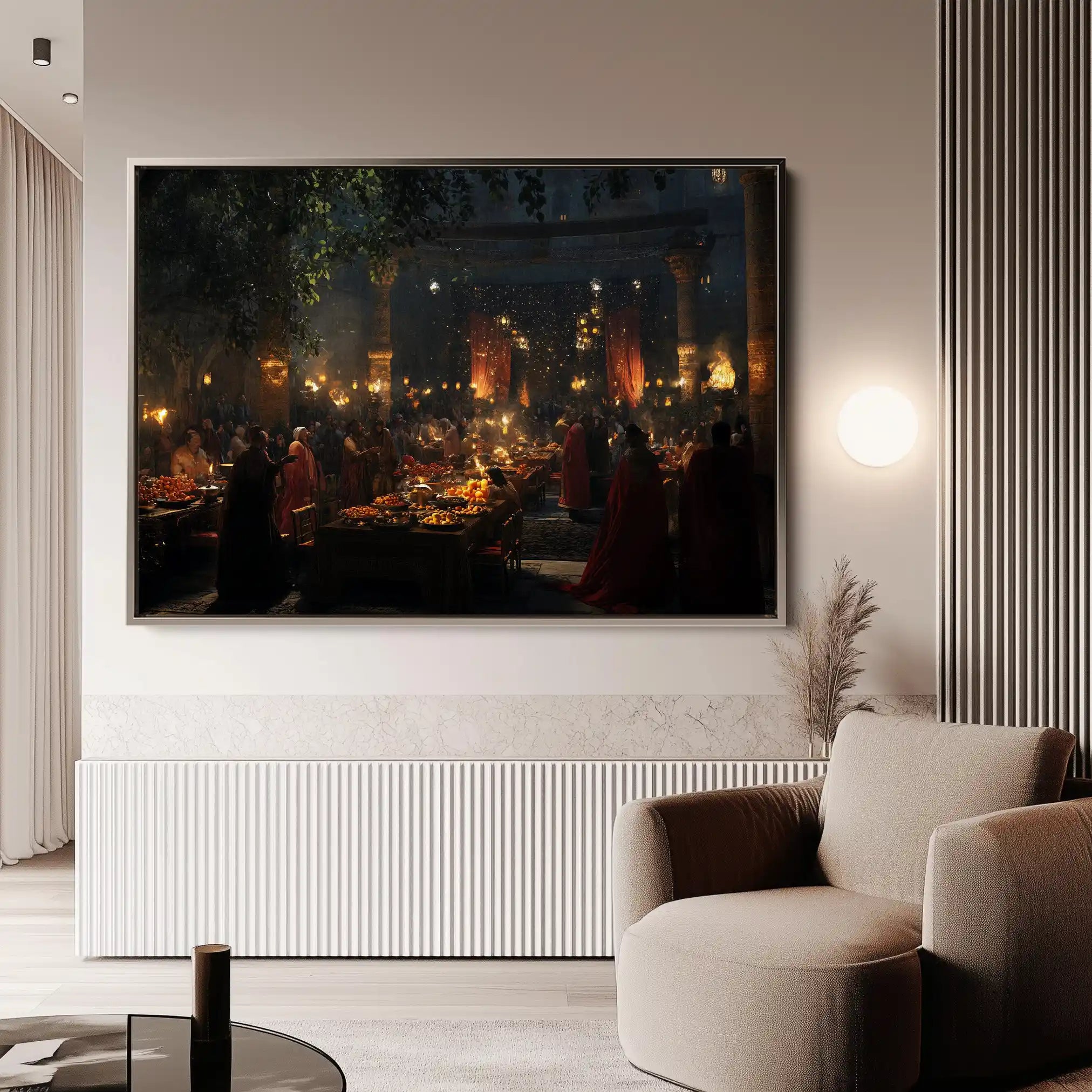 Orientalist 093 Canvas Art 60 x 40 cm / Black