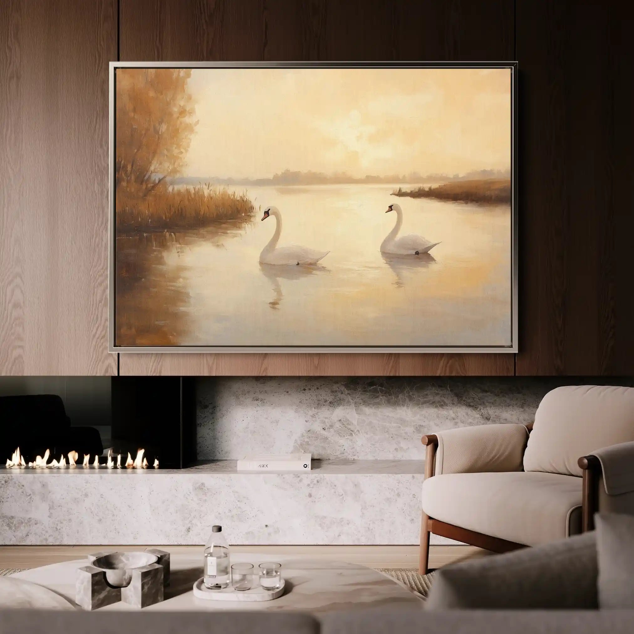 Animals 094 Canvas Art 60 x 40 cm / Black