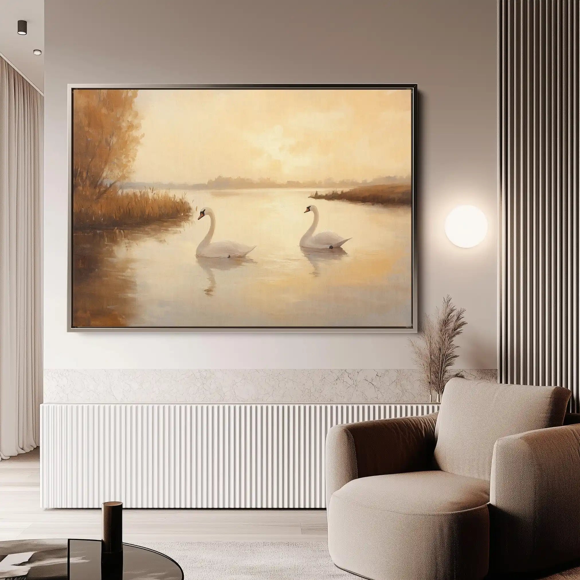 Animals 094 Canvas Art 60 x 40 cm / Black