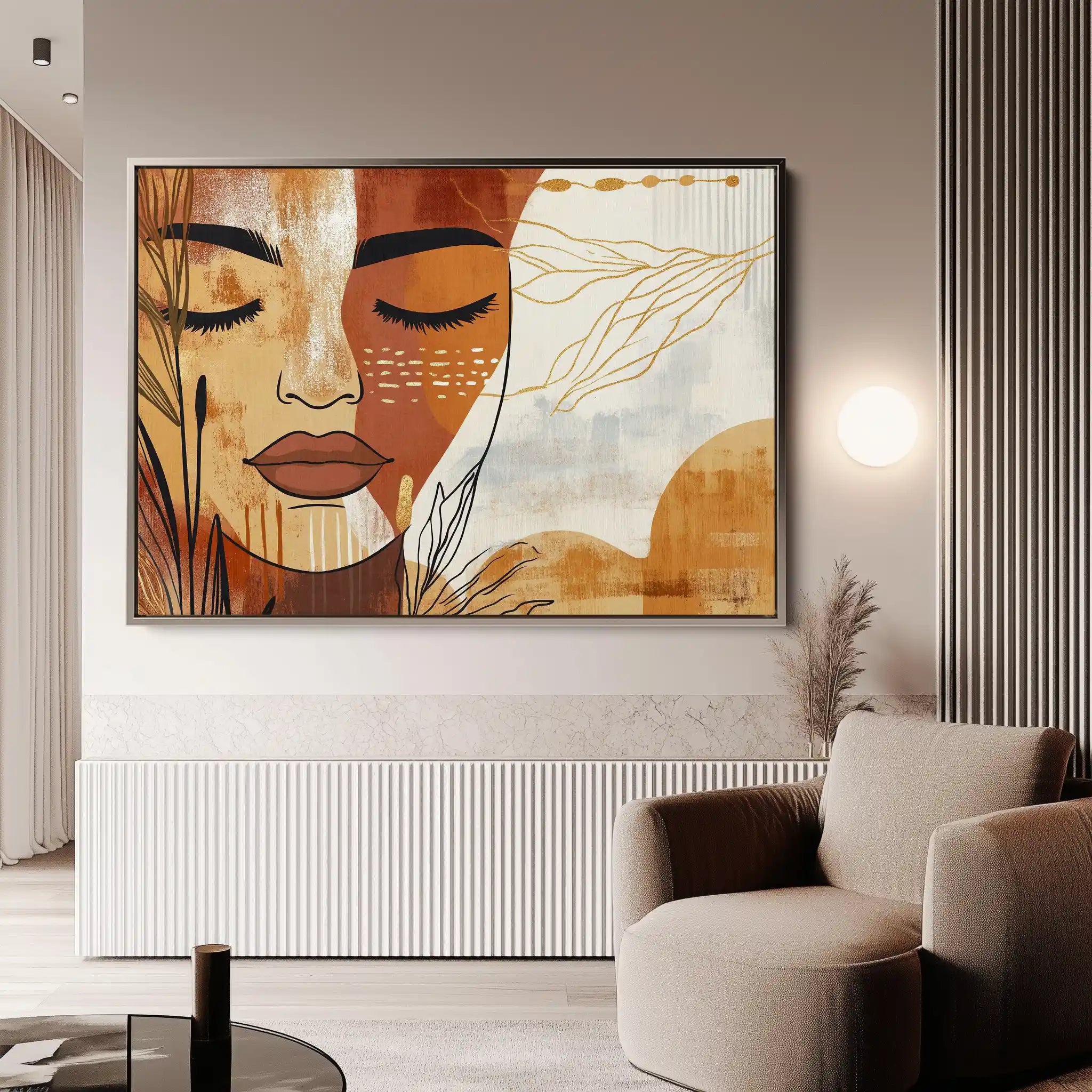 Boho 094 Canvas Art 60 x 40 cm / Black