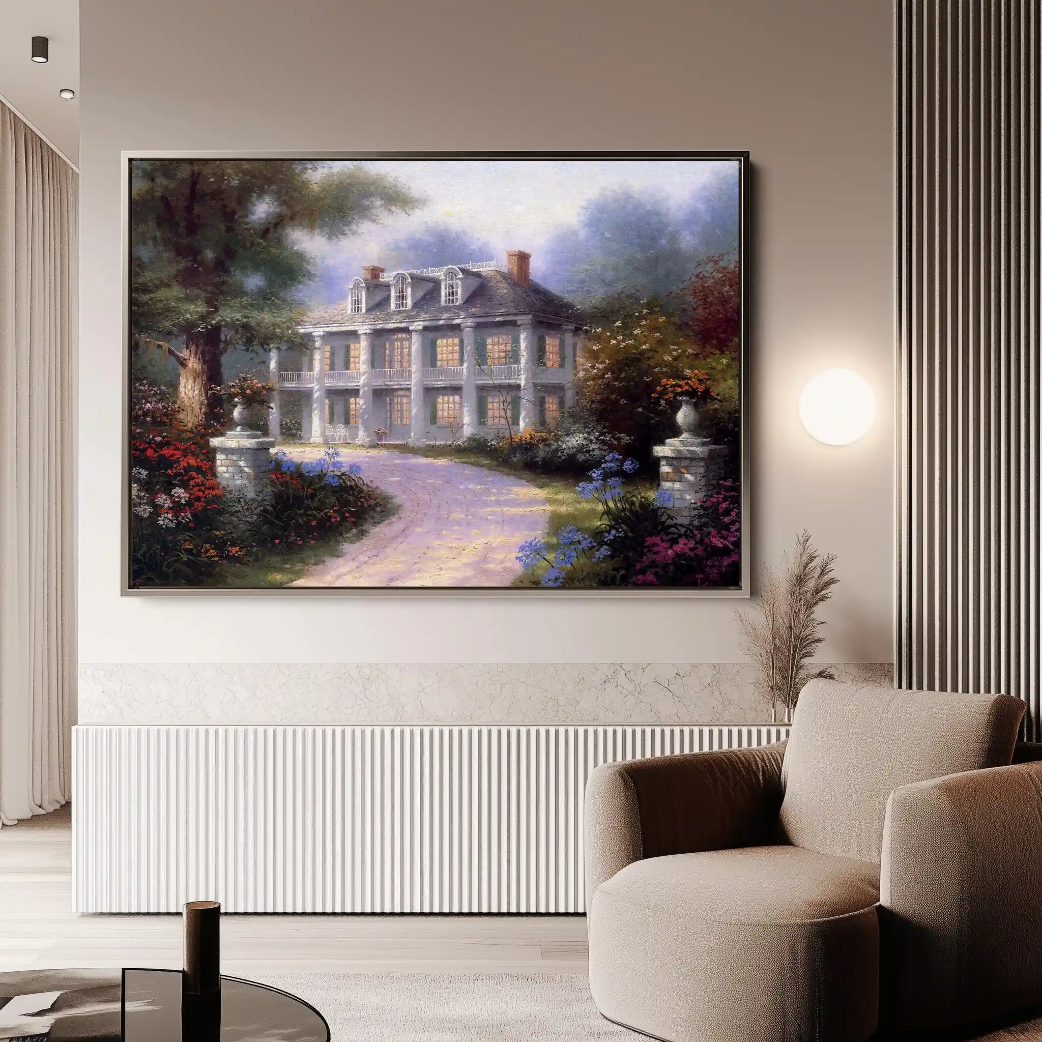 Landscape 094 Canvas Art 60 x 40 cm / Black