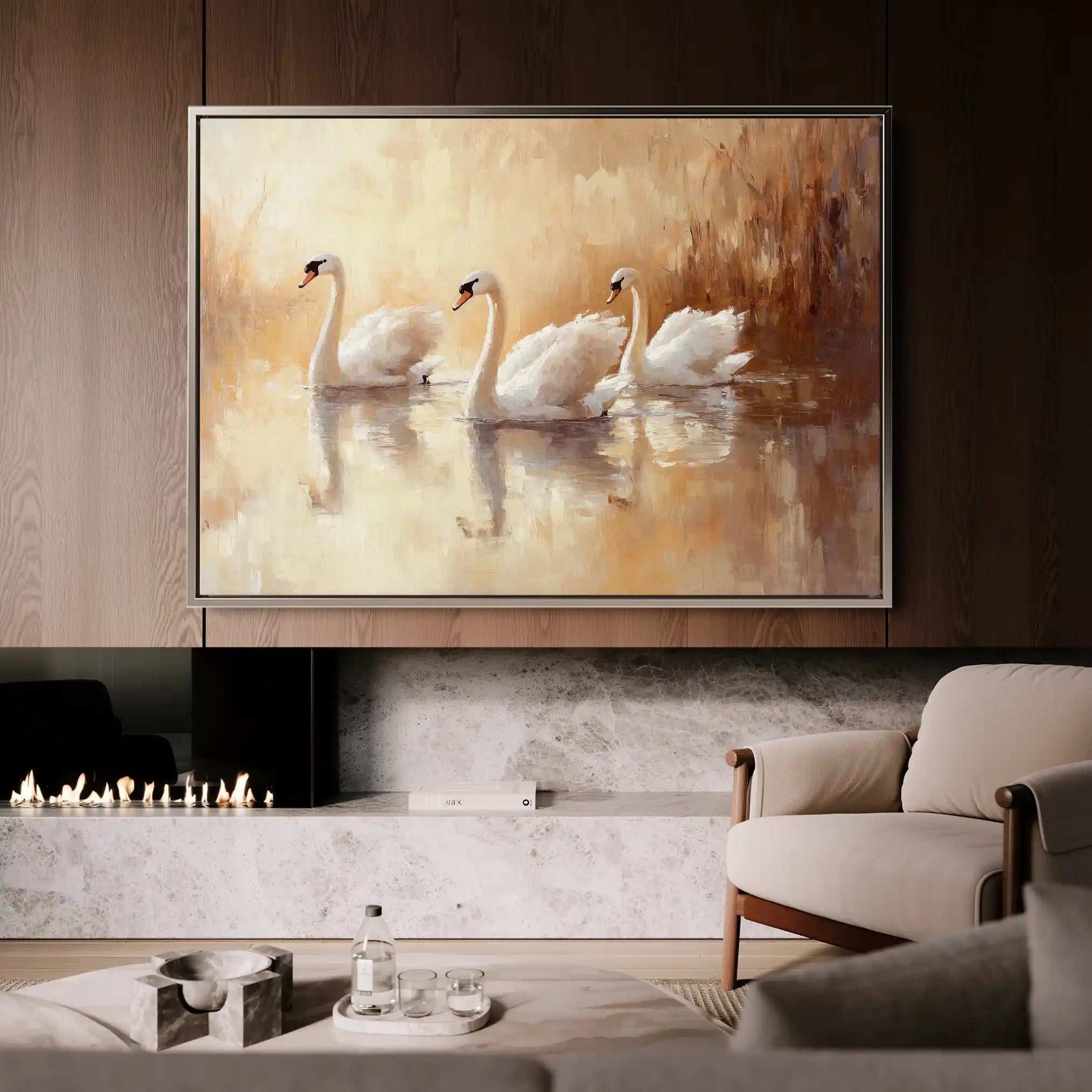 Animals 095 Canvas Art 60 x 40 cm / Black