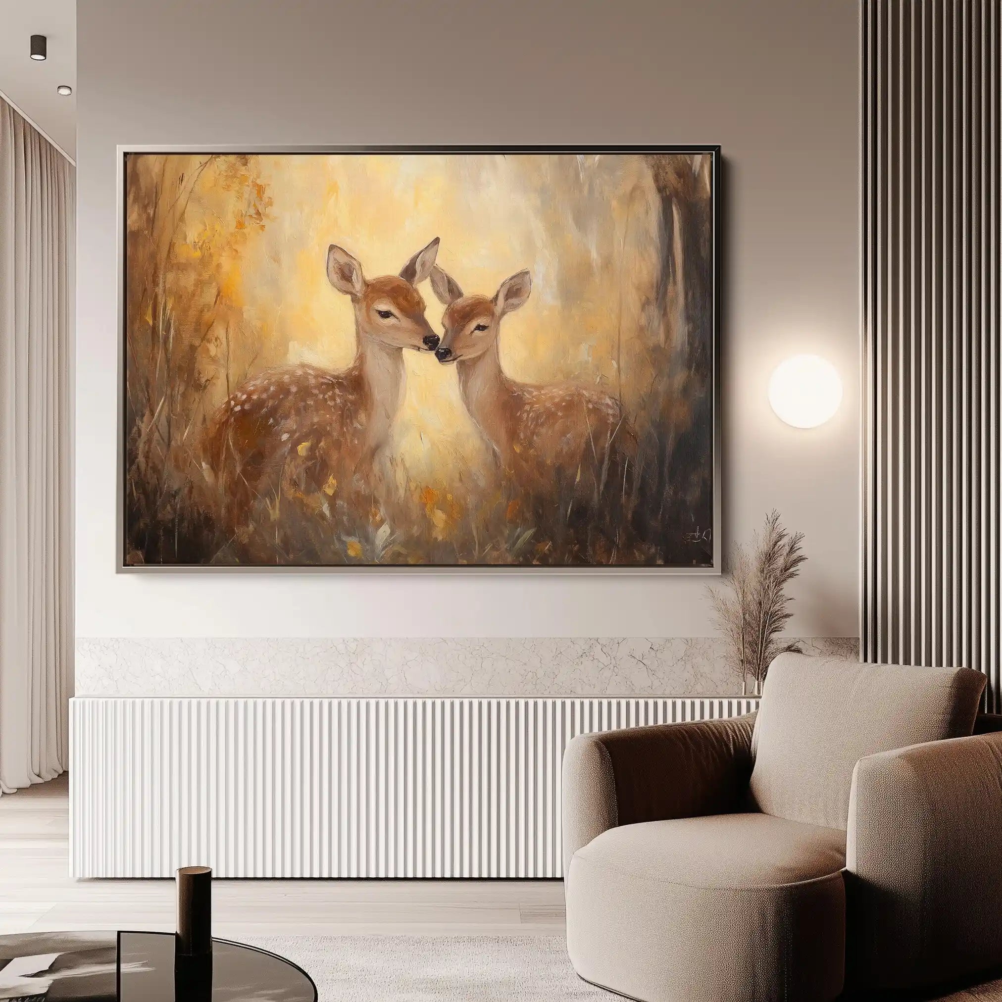 Animals 096 Canvas Art 60 x 40 cm / Black