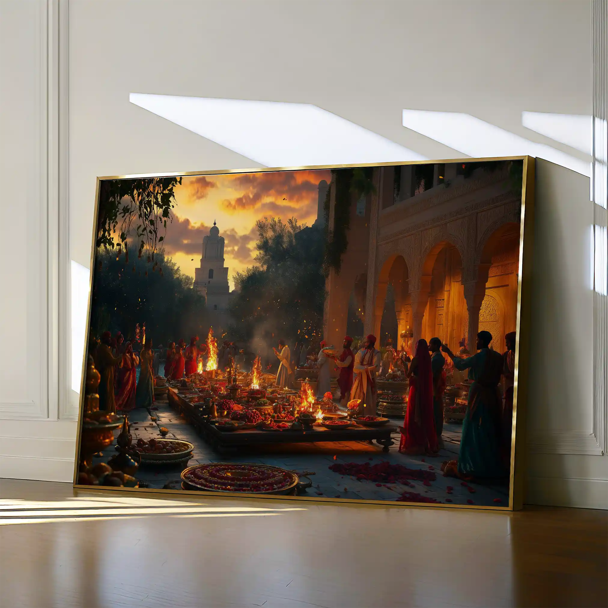 Orientalist 096 Canvas Art 60 x 40 cm / Black