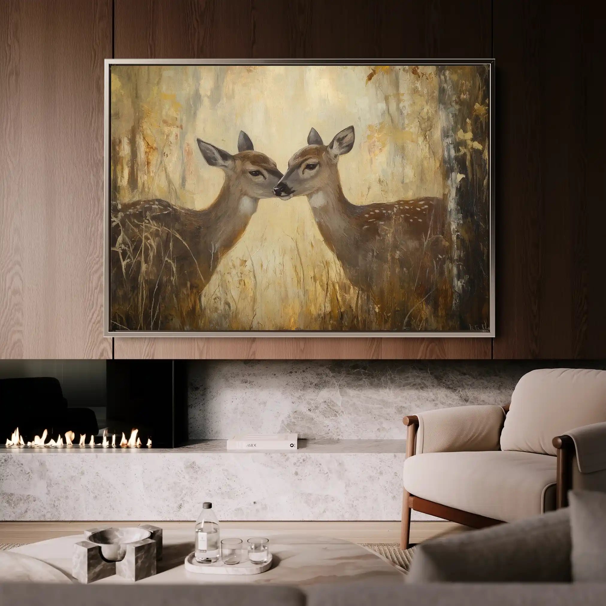 Animals 097 Canvas Art 60 x 40 cm / Black