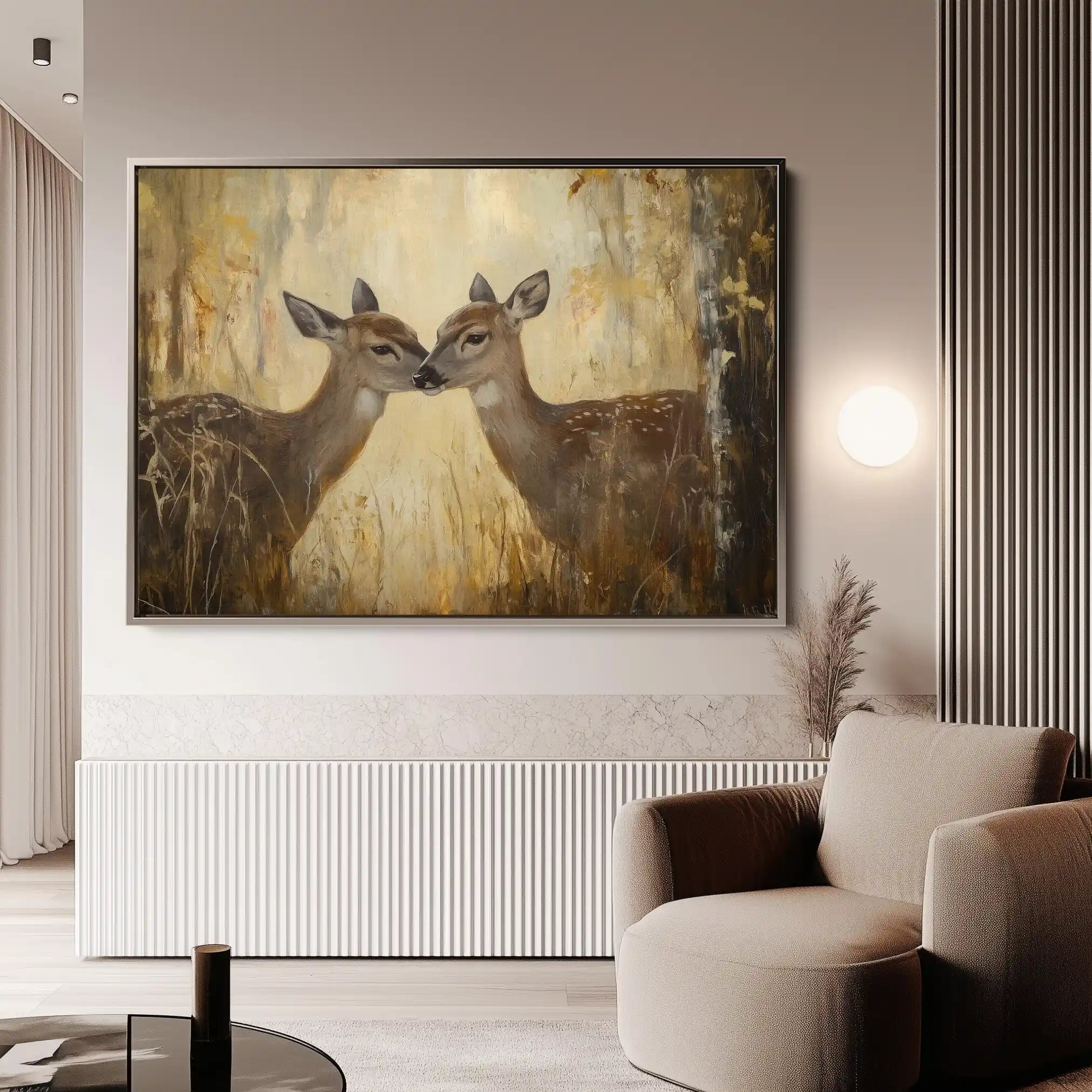 Animals 097 Canvas Art 60 x 40 cm / Black