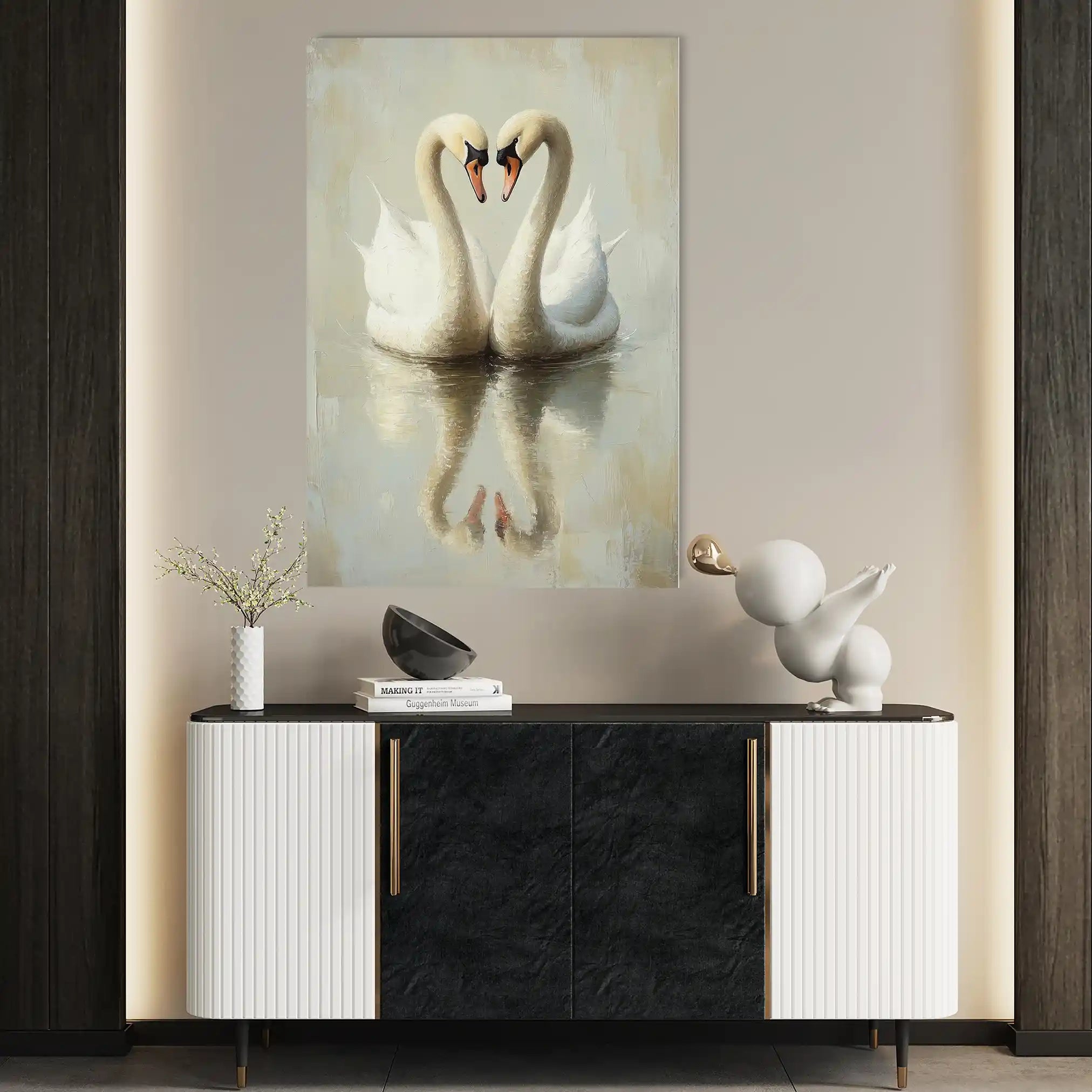 Animals 099 Canvas Art 60 x 40 cm / Black