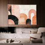 Boho 100 Canvas Art 60 x 40 cm / Black