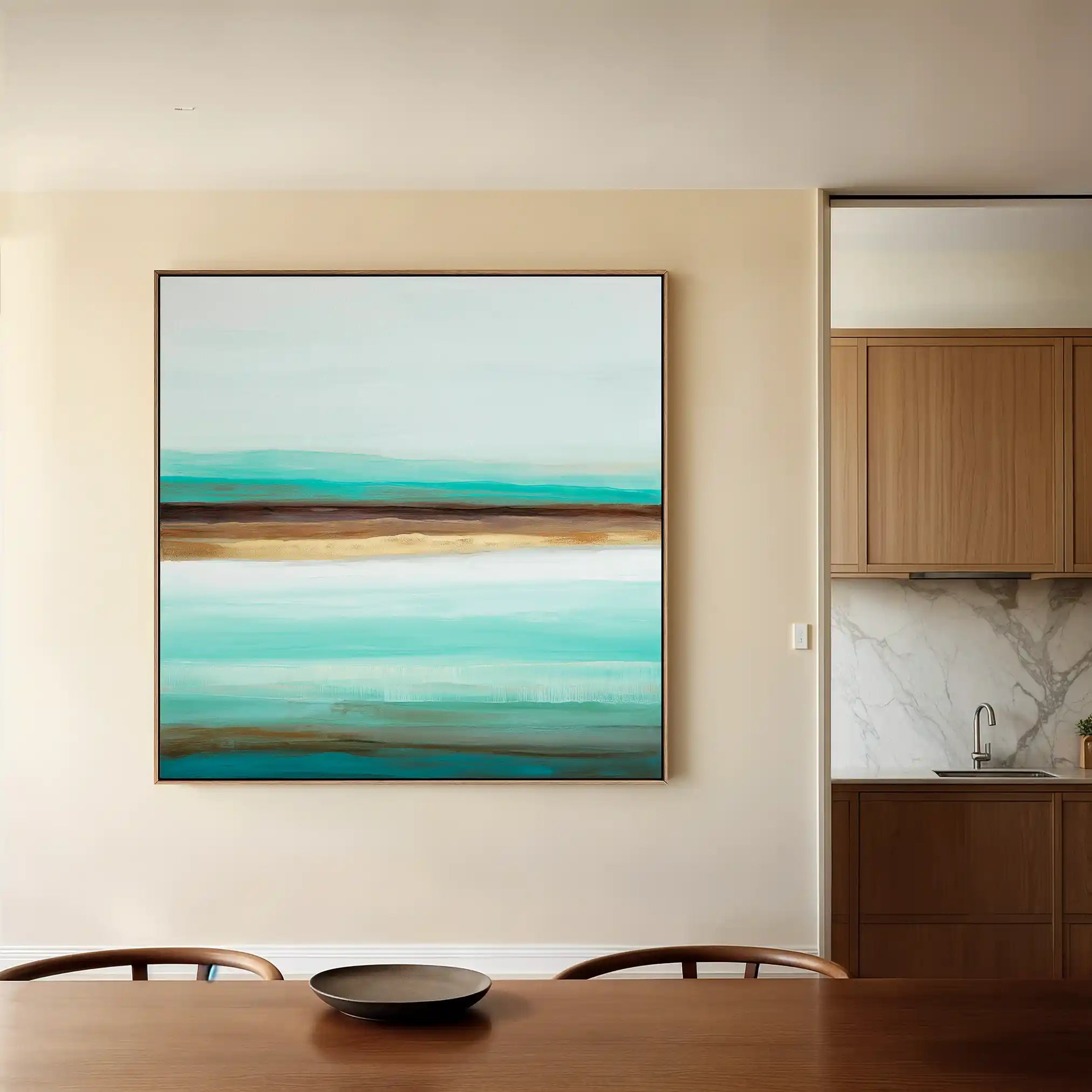 Abstract 1016 Canvas Art 60 x 60 cm / Black