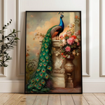 Floral 1017 Canvas Art 60 x 40 cm / Black