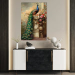 Floral 1017 Canvas Art 60 x 40 cm / Black