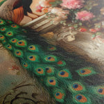 Floral 1017 Canvas Art 60 x 40 cm / Black