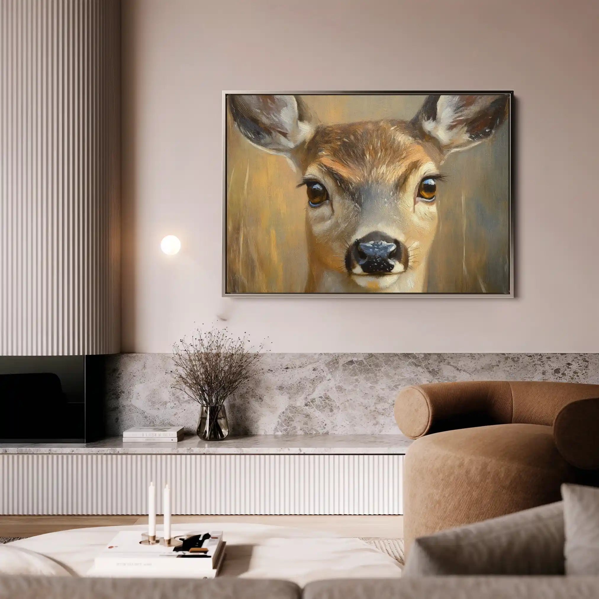 Animals 102 Canvas Art 60 x 40 cm / Black