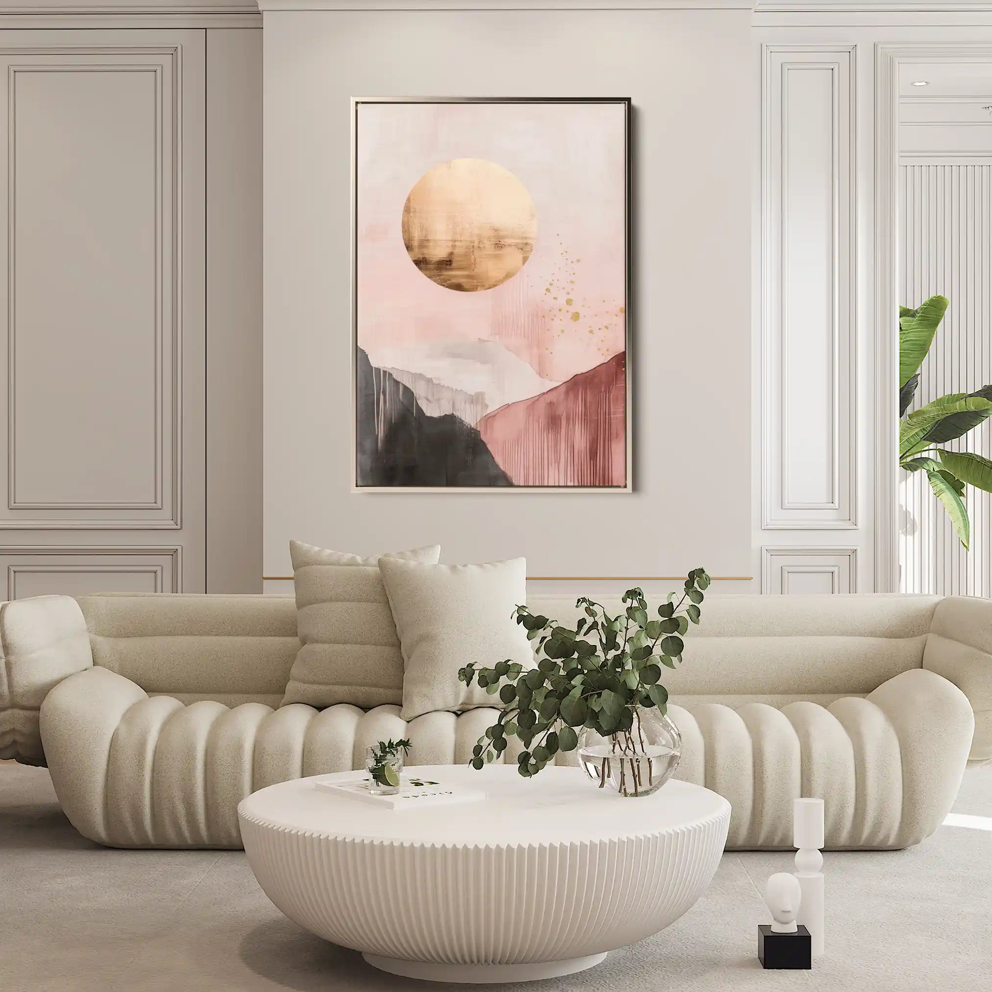 Boho 102 Canvas Art 60 x 40 cm / Black