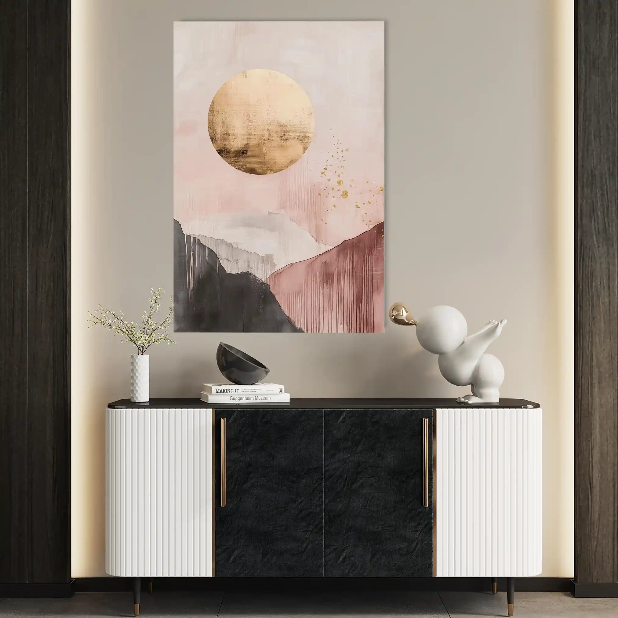 Boho 102 Canvas Art 60 x 40 cm / Black