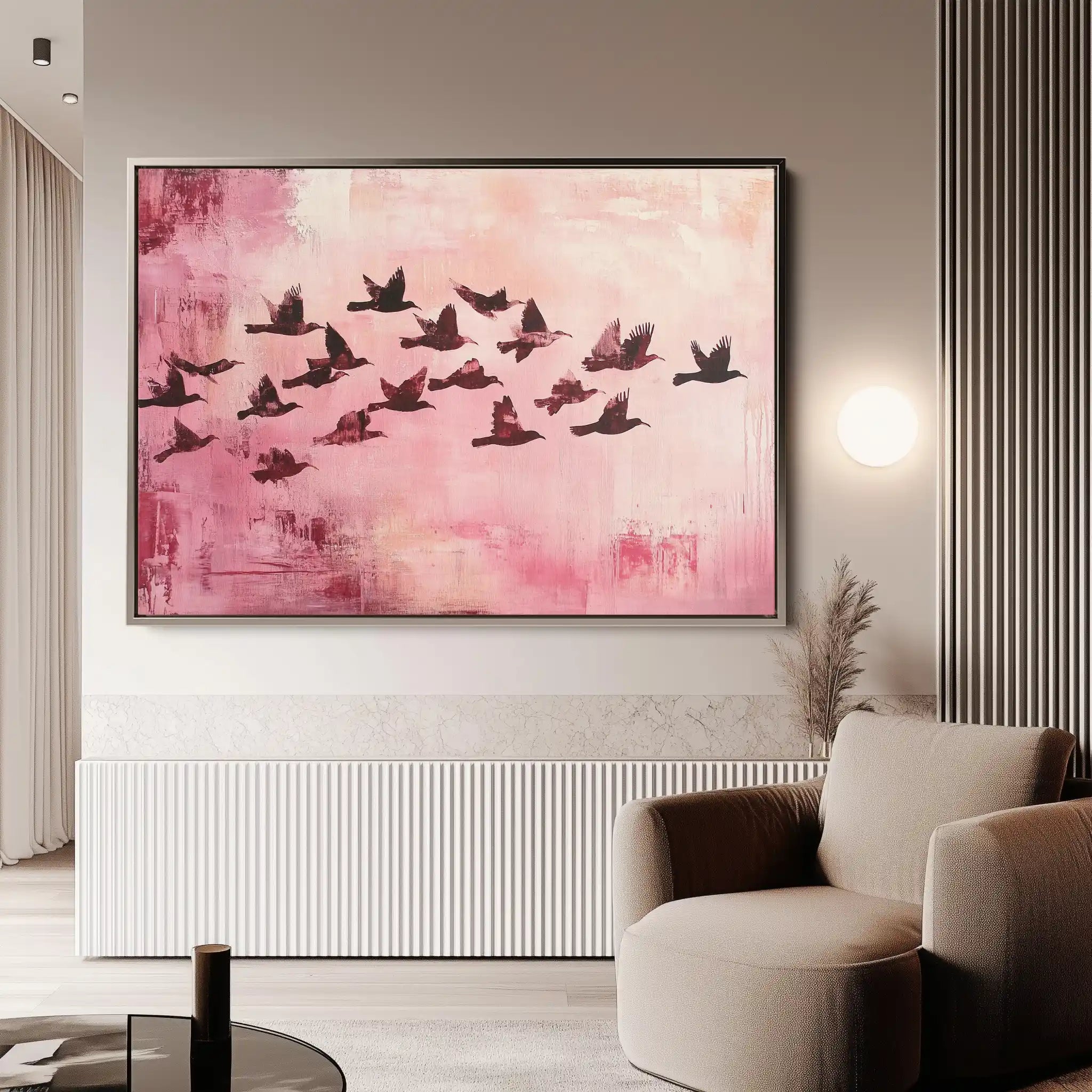 Animals 104 Canvas Art 60 x 40 cm / Black