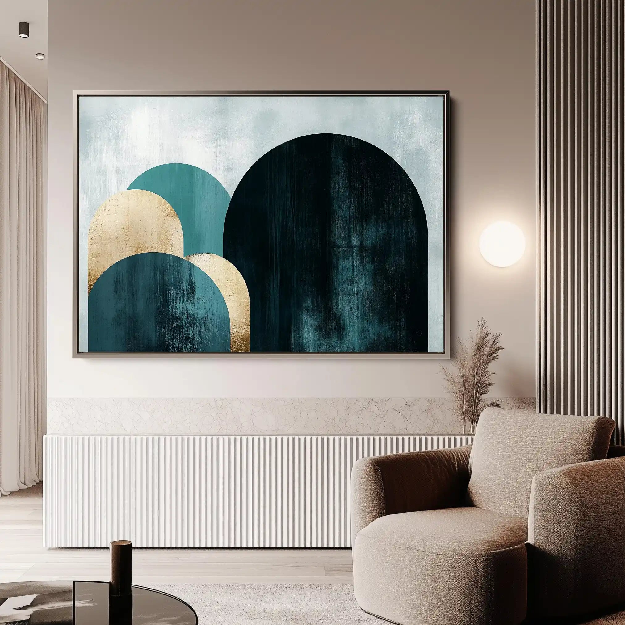 Boho 104 Canvas Art 60 x 40 cm / Black