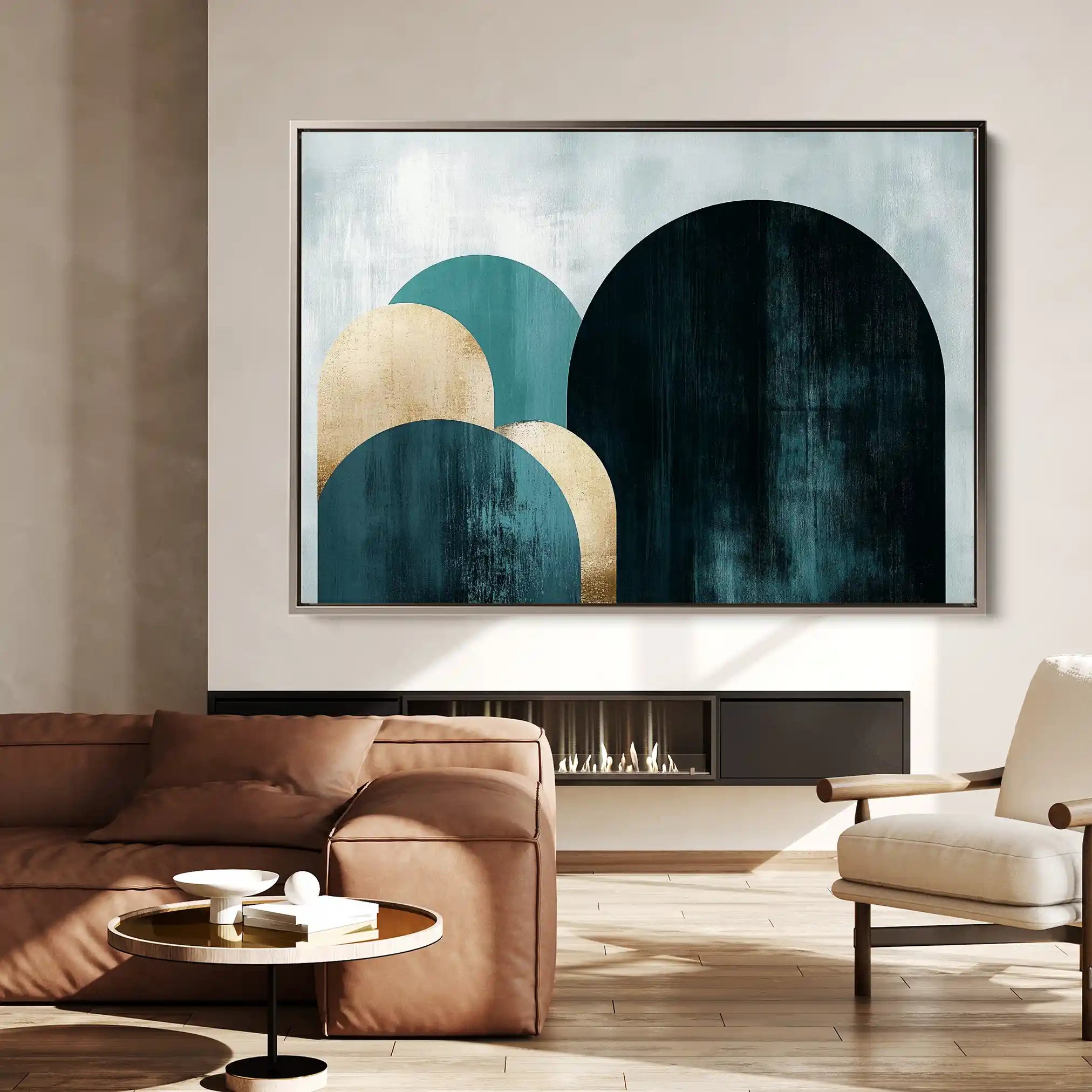 Boho 104 Canvas Art 60 x 40 cm / Black