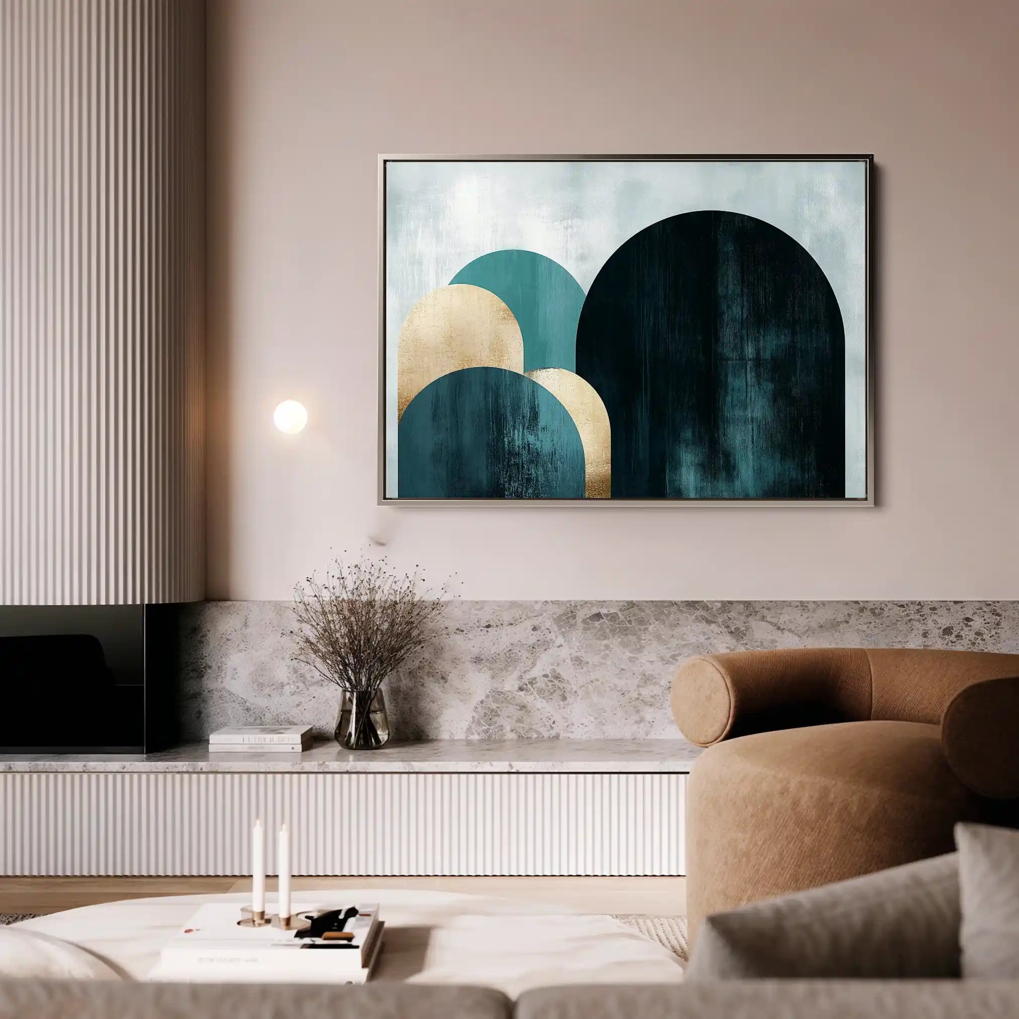 Boho 104 Canvas Art 60 x 40 cm / Black
